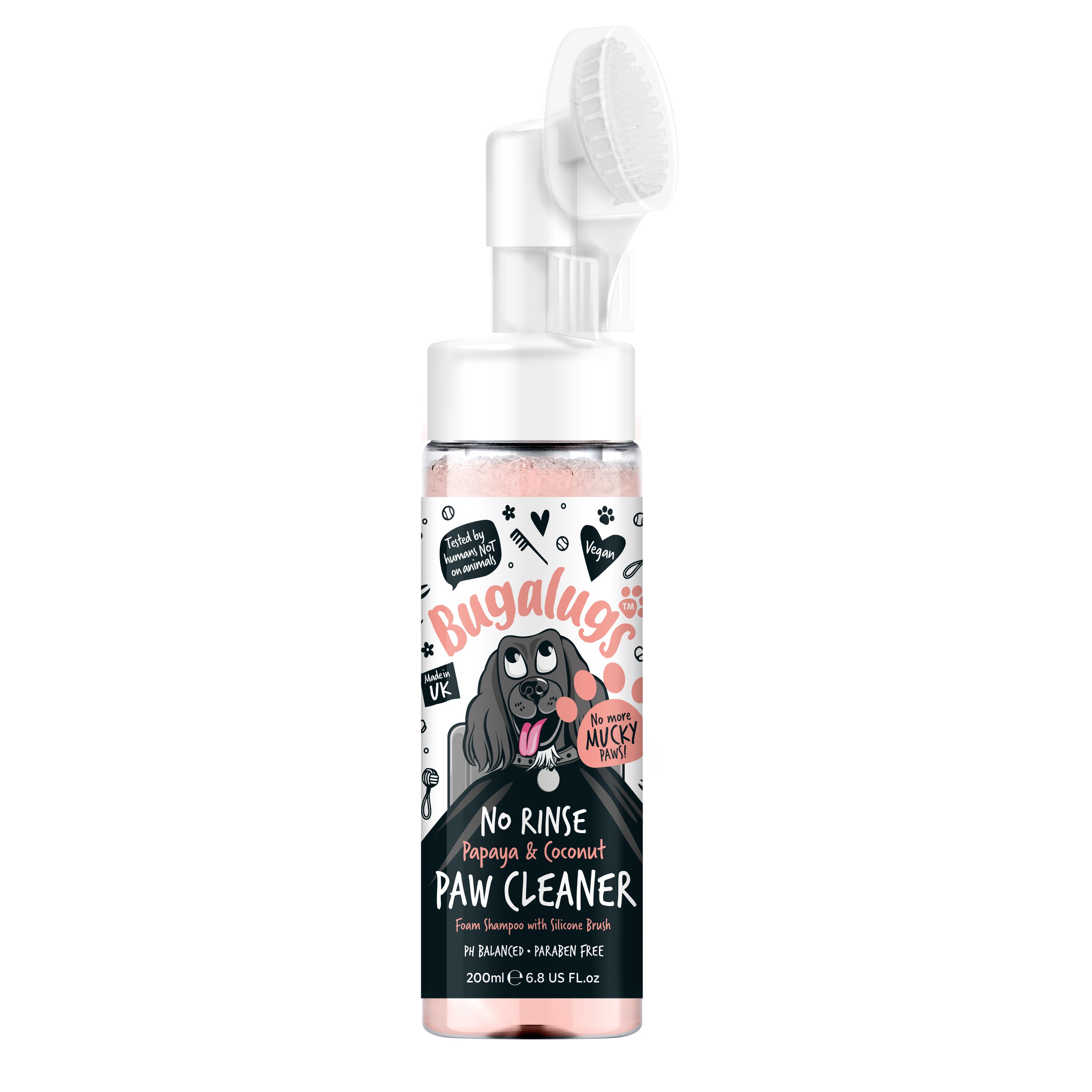 Bugalugs - NO RINSE PAW CLEANER - Papaya & Coconut