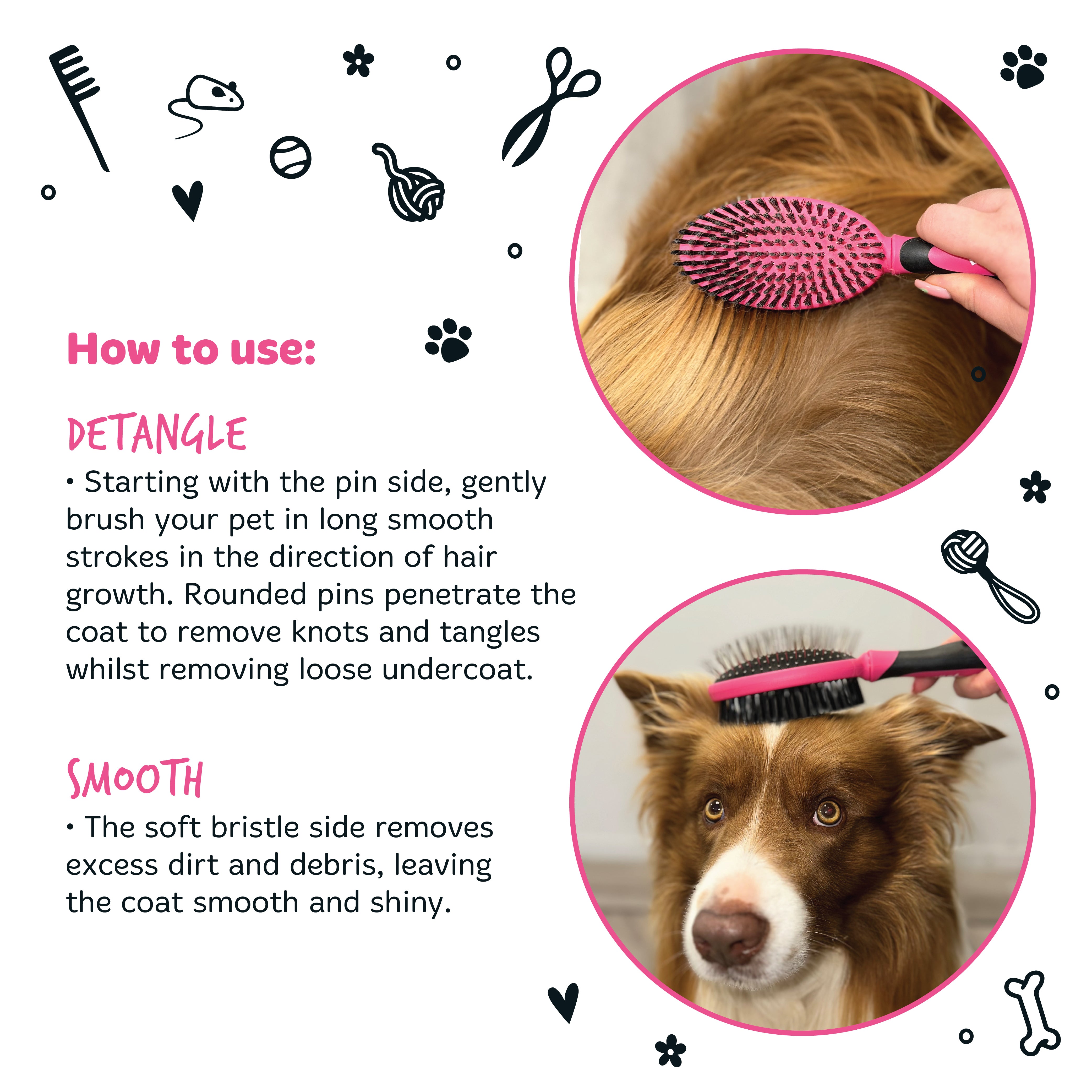 Bugalugs - 2 IN 1 DOUBLE ENDED BRUSH