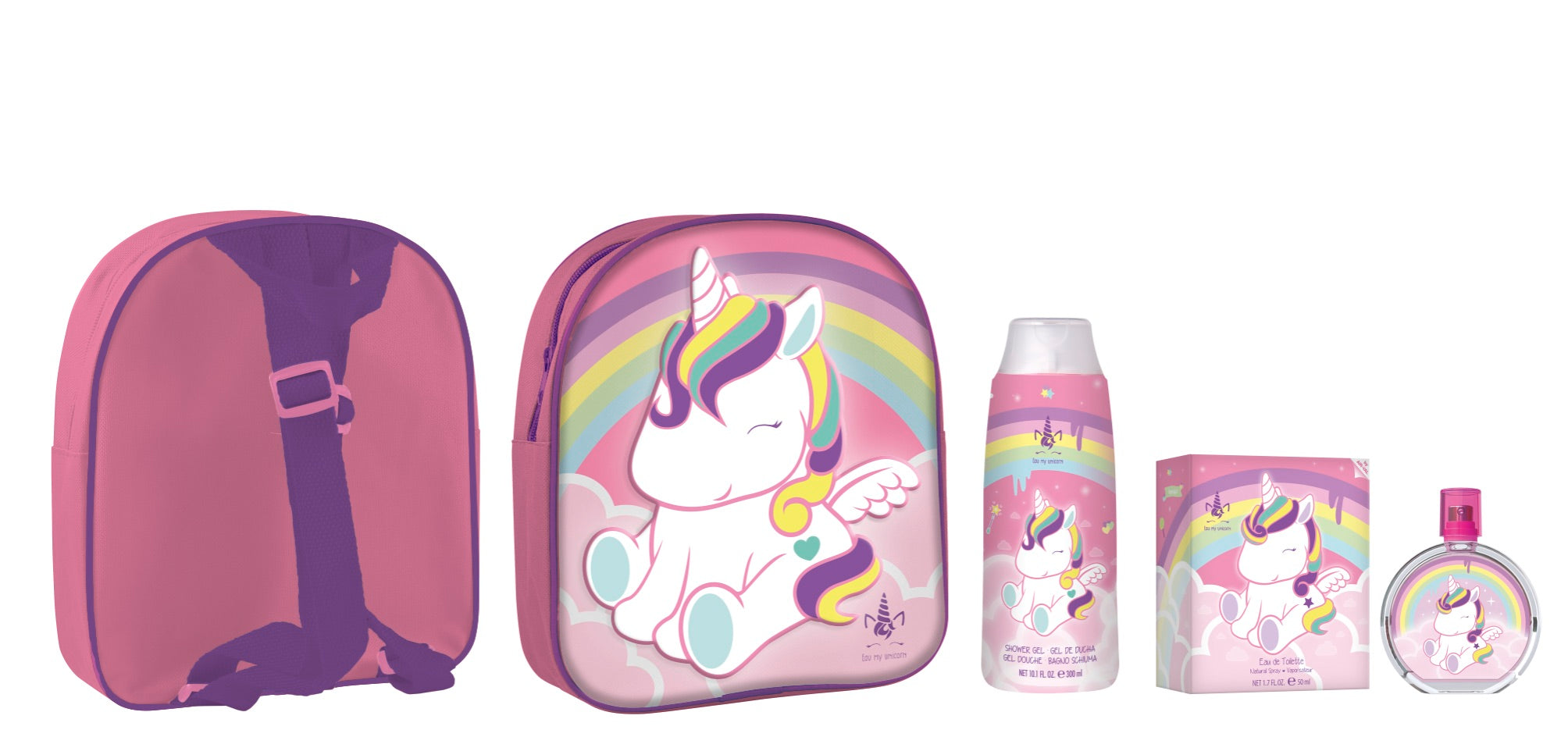 Disney - Eau my Unicorn Backpack + EDT 50 ml + Shower Gel 300 ml