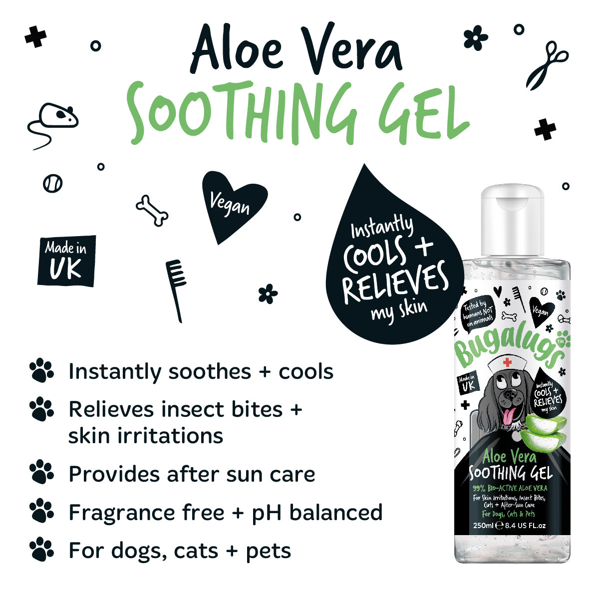 Bugalugs - ALOE VERA SOOTHING GEL (Dogs & Cats)