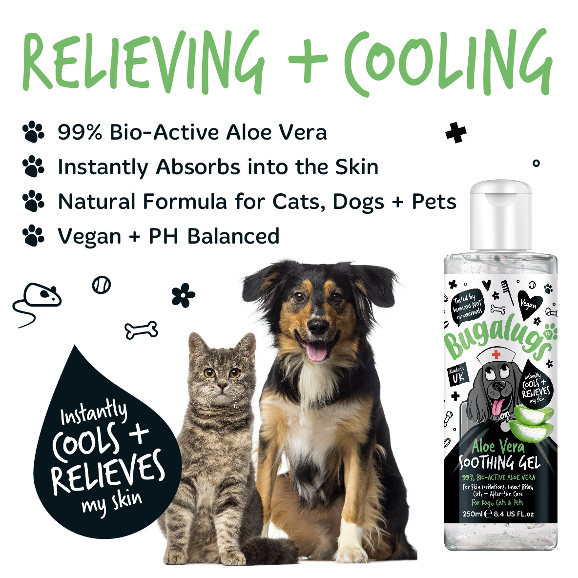 Bugalugs - ALOE VERA SOOTHING GEL (Dogs & Cats)
