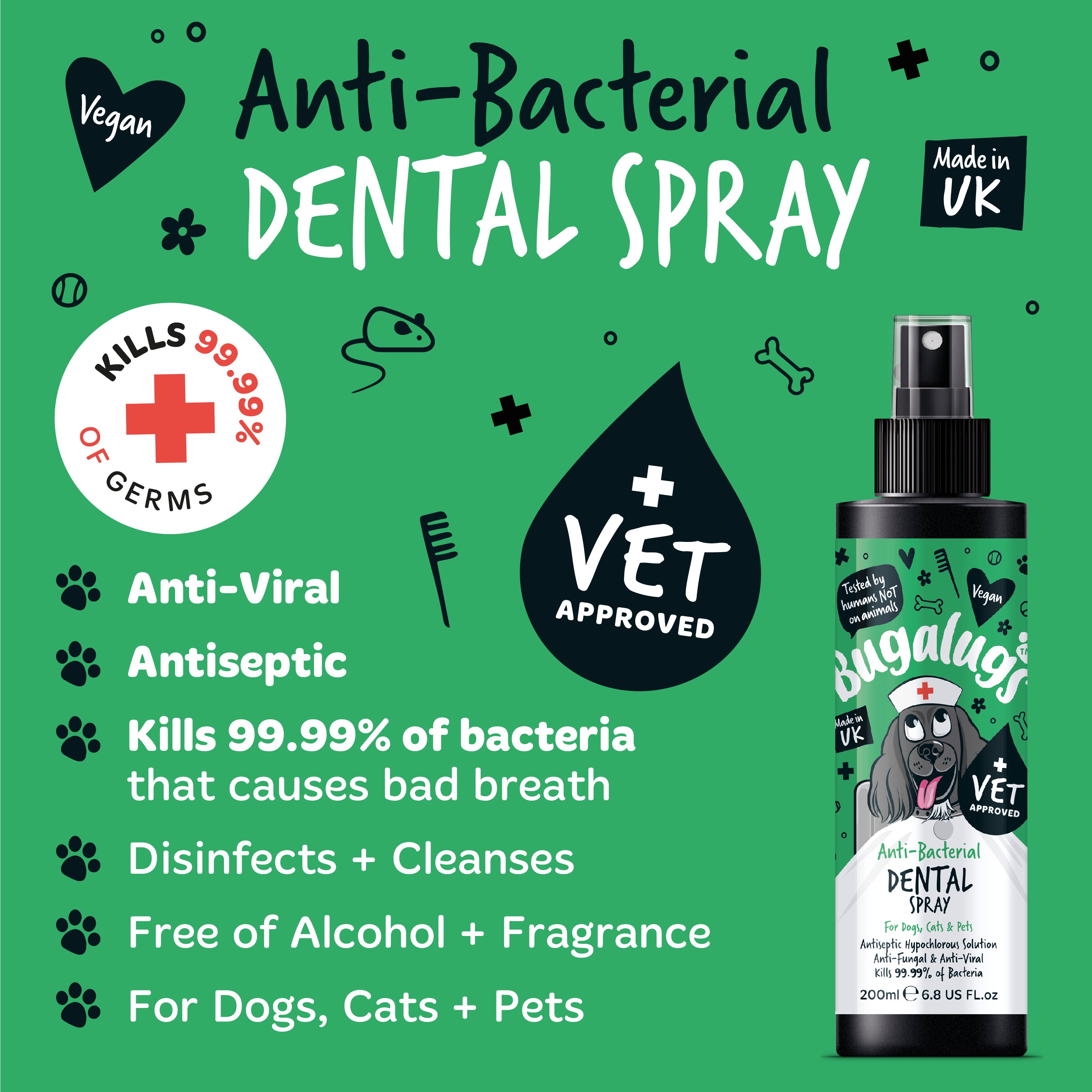 Bugalugs - Anti-Bacterial Dental Spray