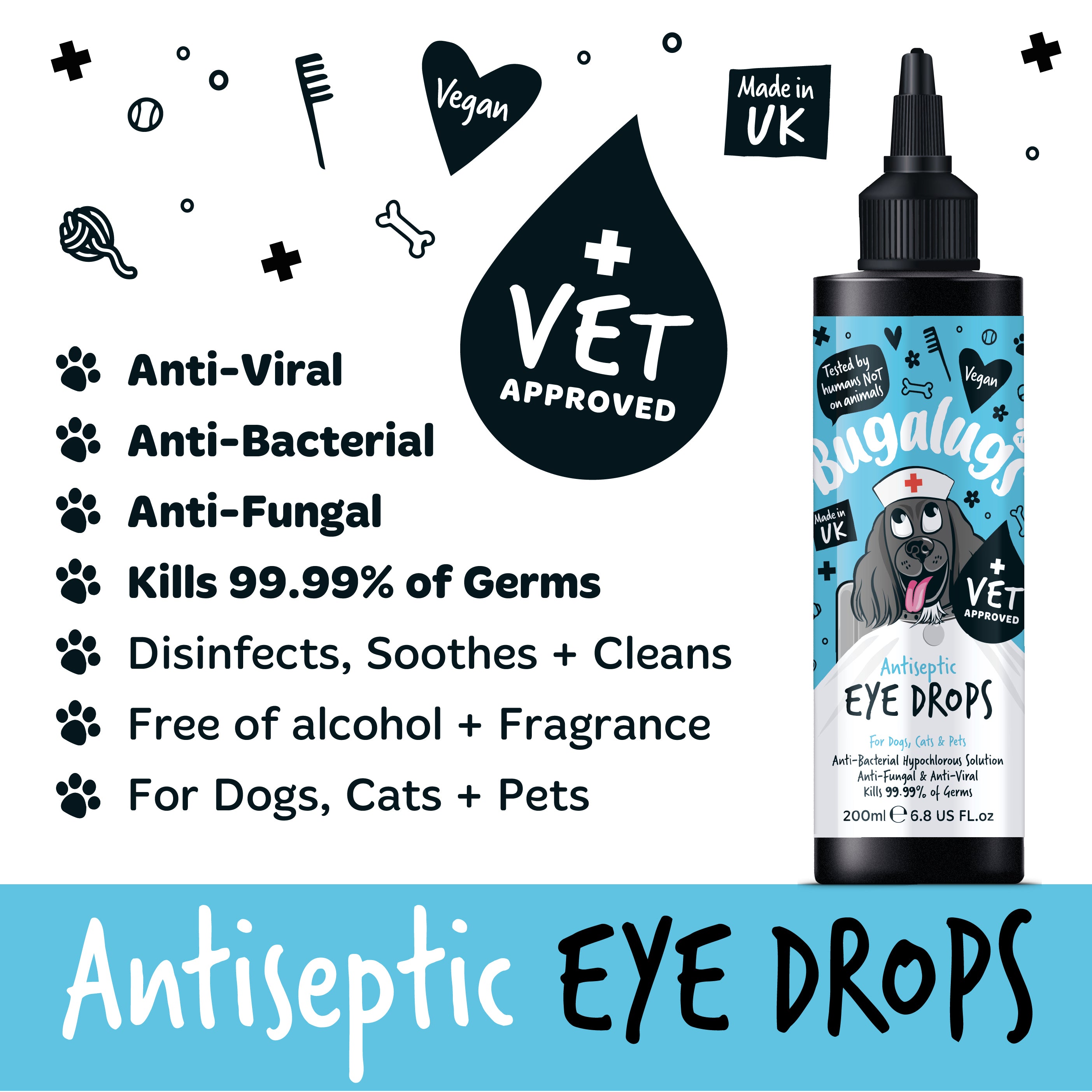 Bugalugs - Antiseptic Eye Drops