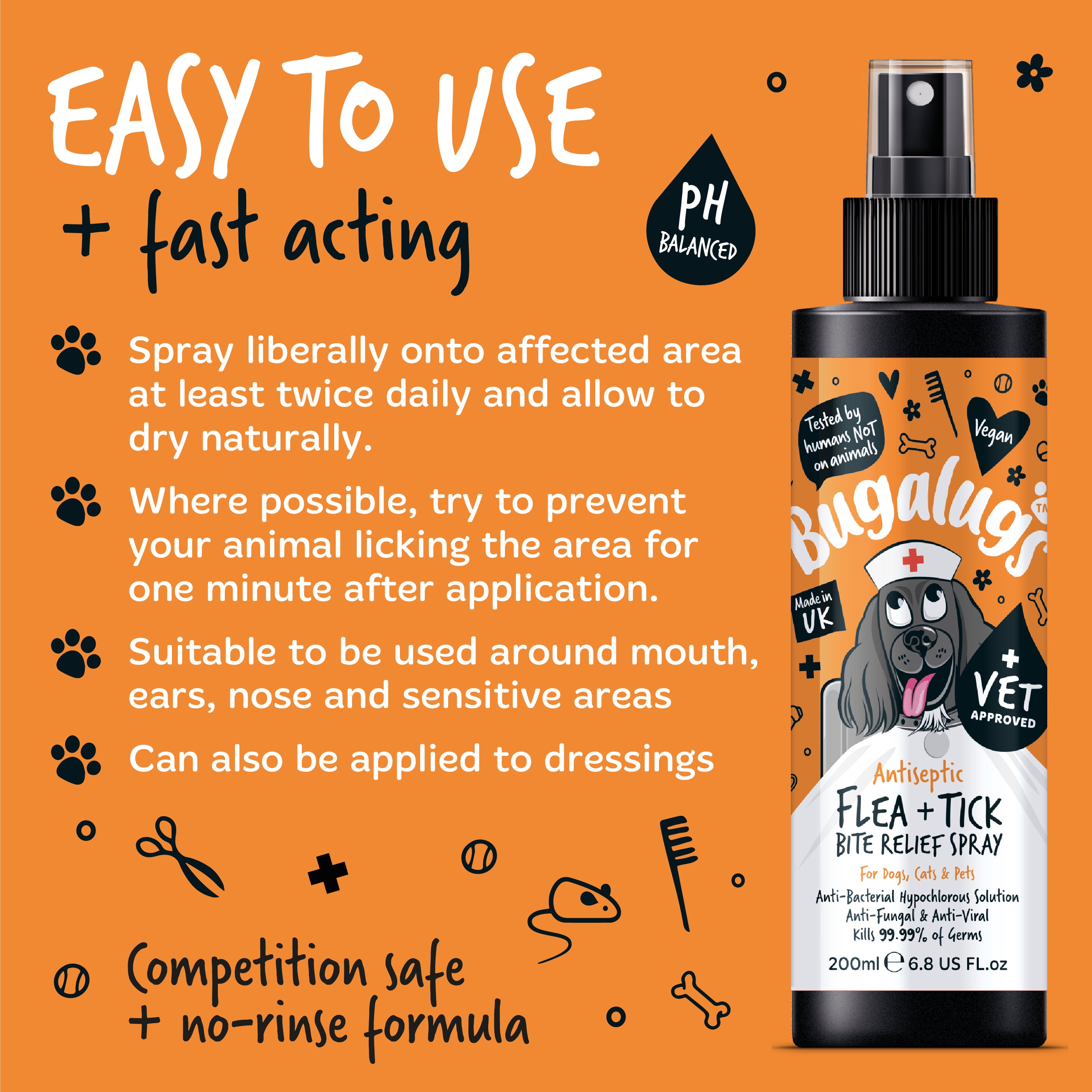 Bugalugs - Antiseptic Flea & Tick Bite Relief