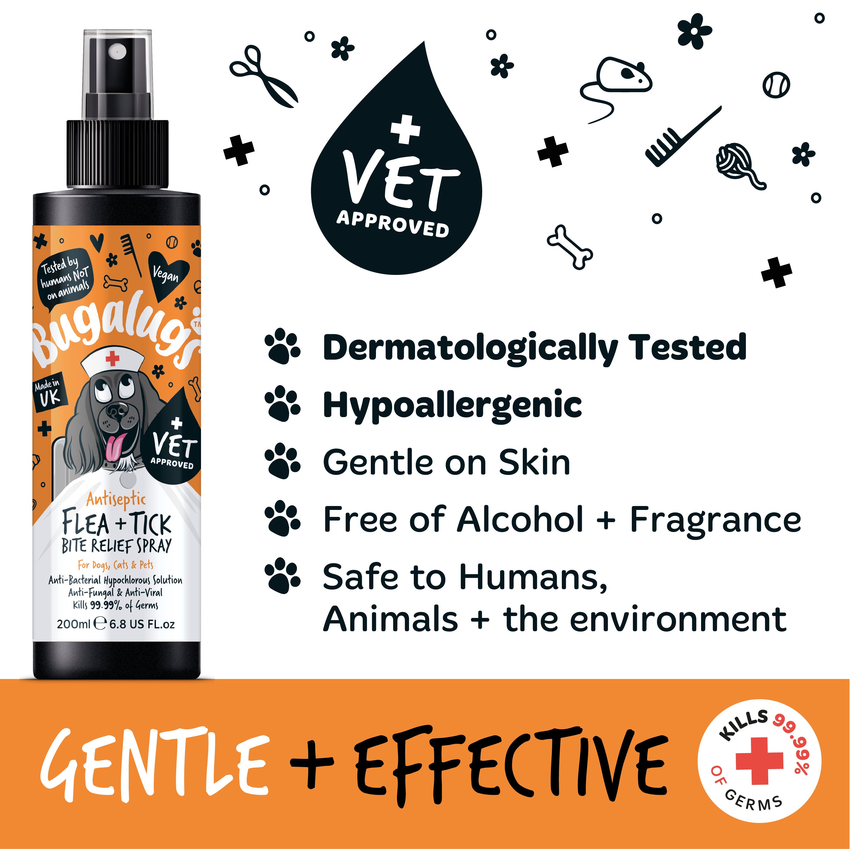 Bugalugs - Antiseptic Flea & Tick Bite Relief