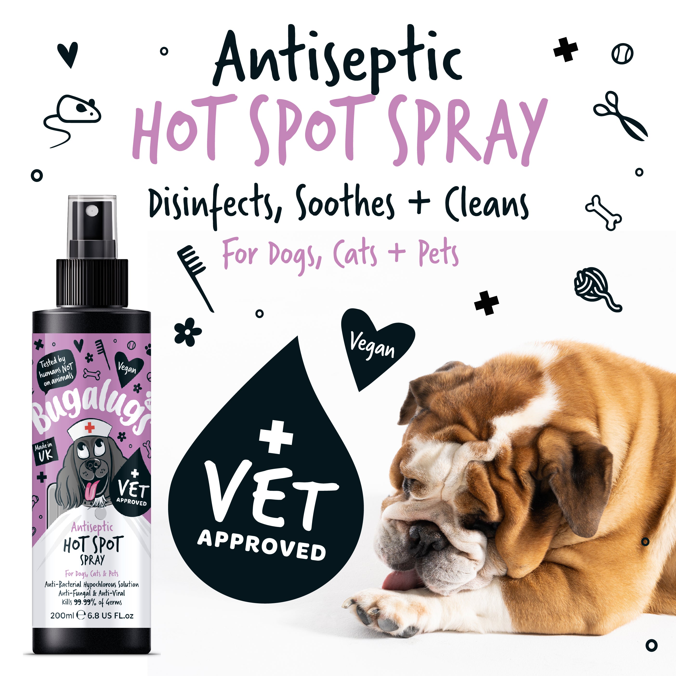 Bugalugs - Antiseptic Hot Spot Spray