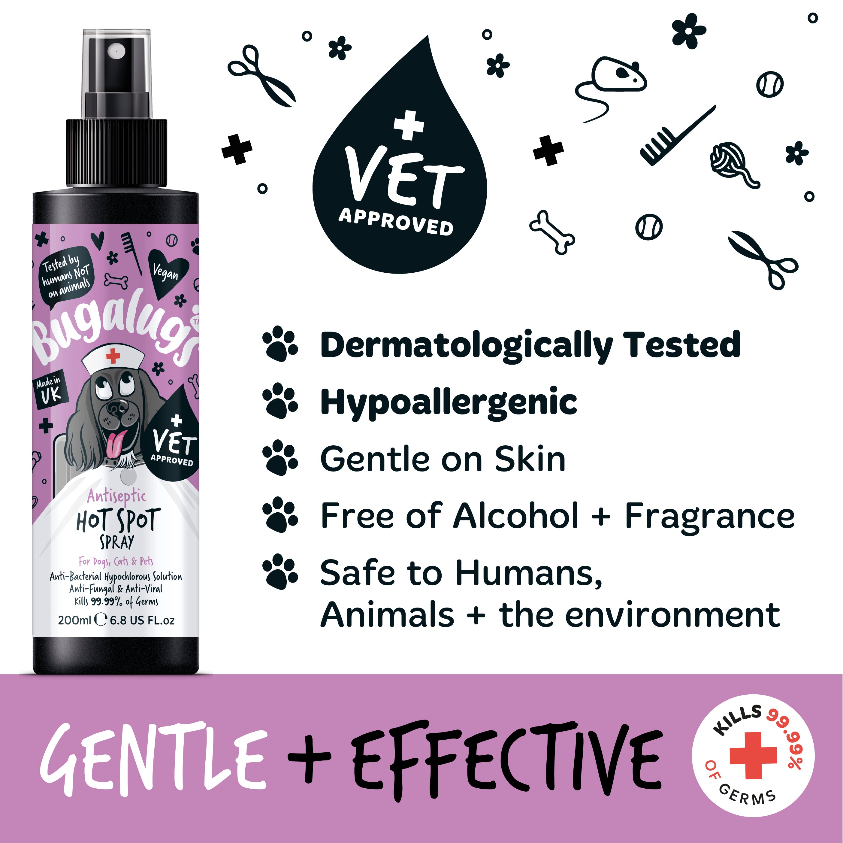 Bugalugs - Antiseptic Hot Spot Spray