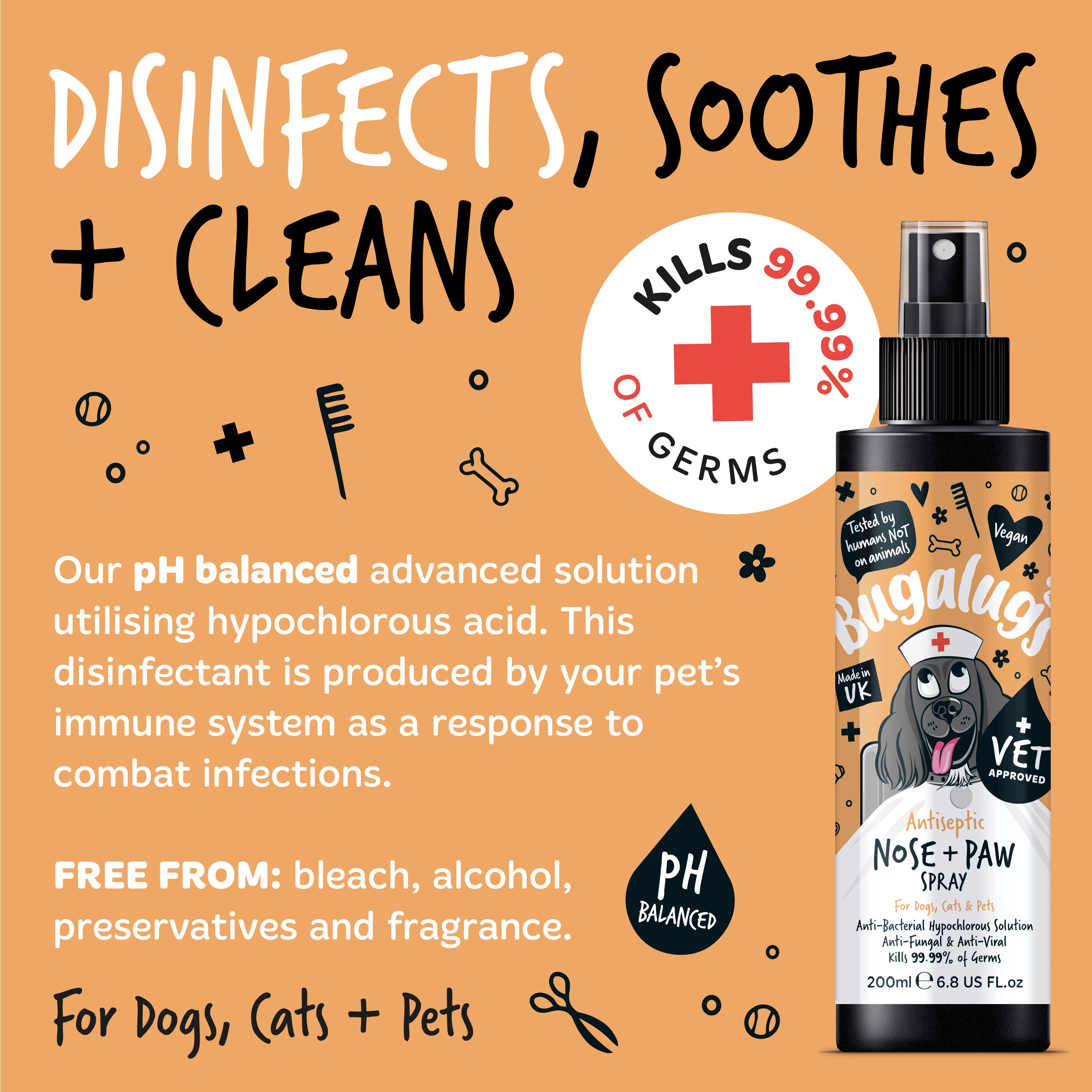 Bugalugs - Antiseptic Nose & Paw Spray