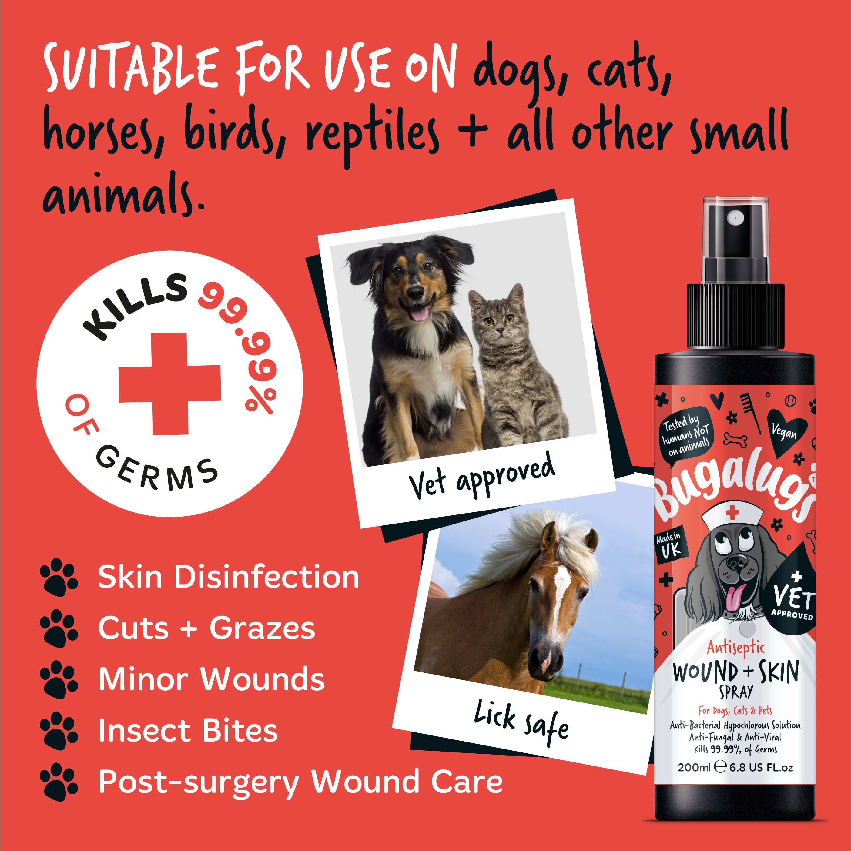 Bugalugs - Antiseptic Wound & Skin Spray