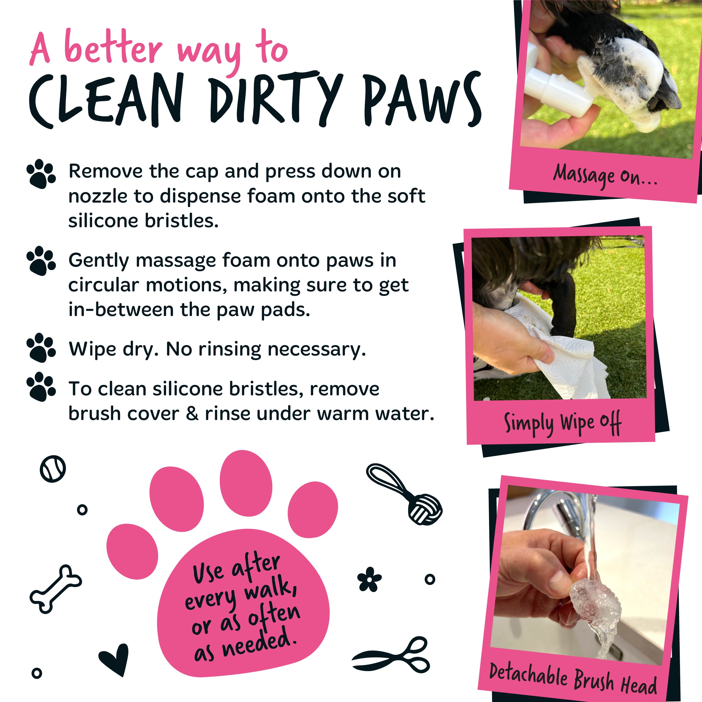 Bugalugs - NO RINSE PAW CLEANER - Baby Fresh