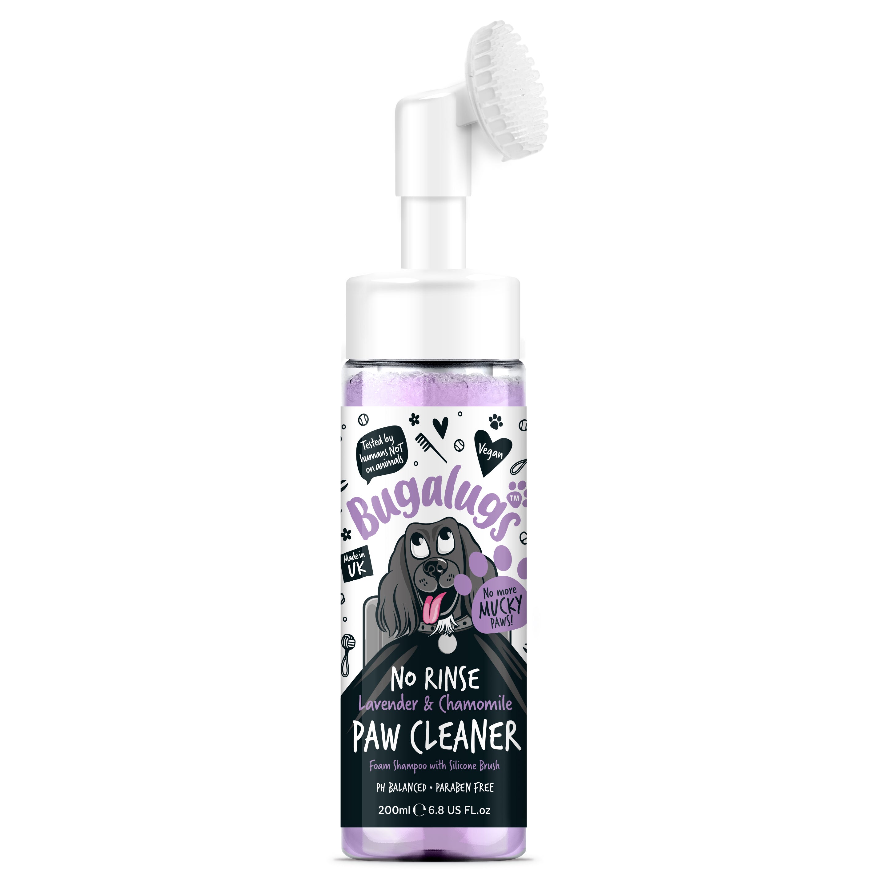 Bugalugs - NO RINSE PAW CLEANER - Lavender & Chamomile