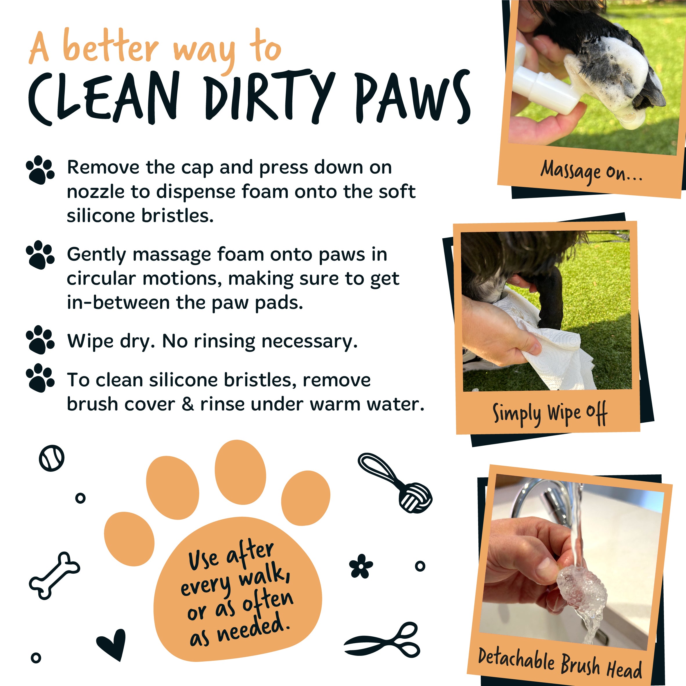Bugalugs - NO RINSE PAW CLEANER - Coconut & Lime (Oatmeal)