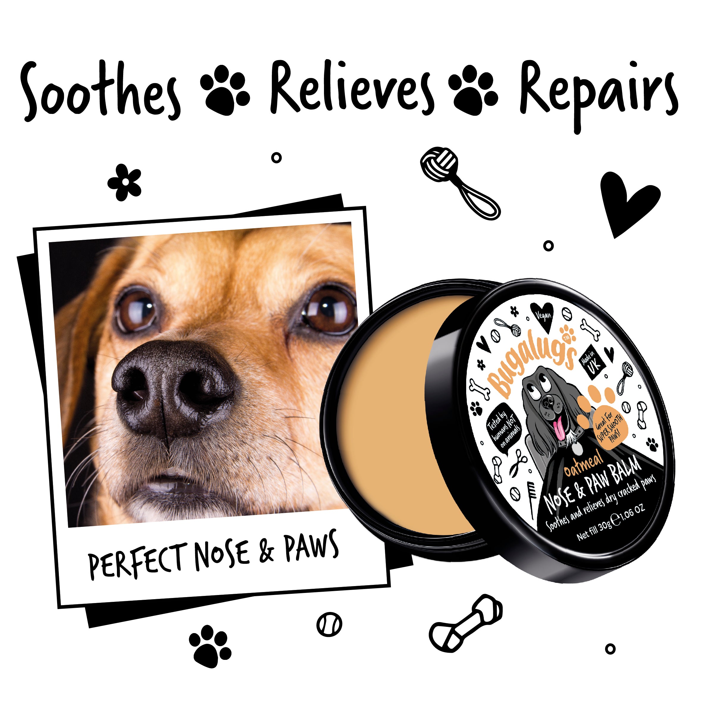 Bugalugs - PAW AND NOSE BALM (Oatmeal)
