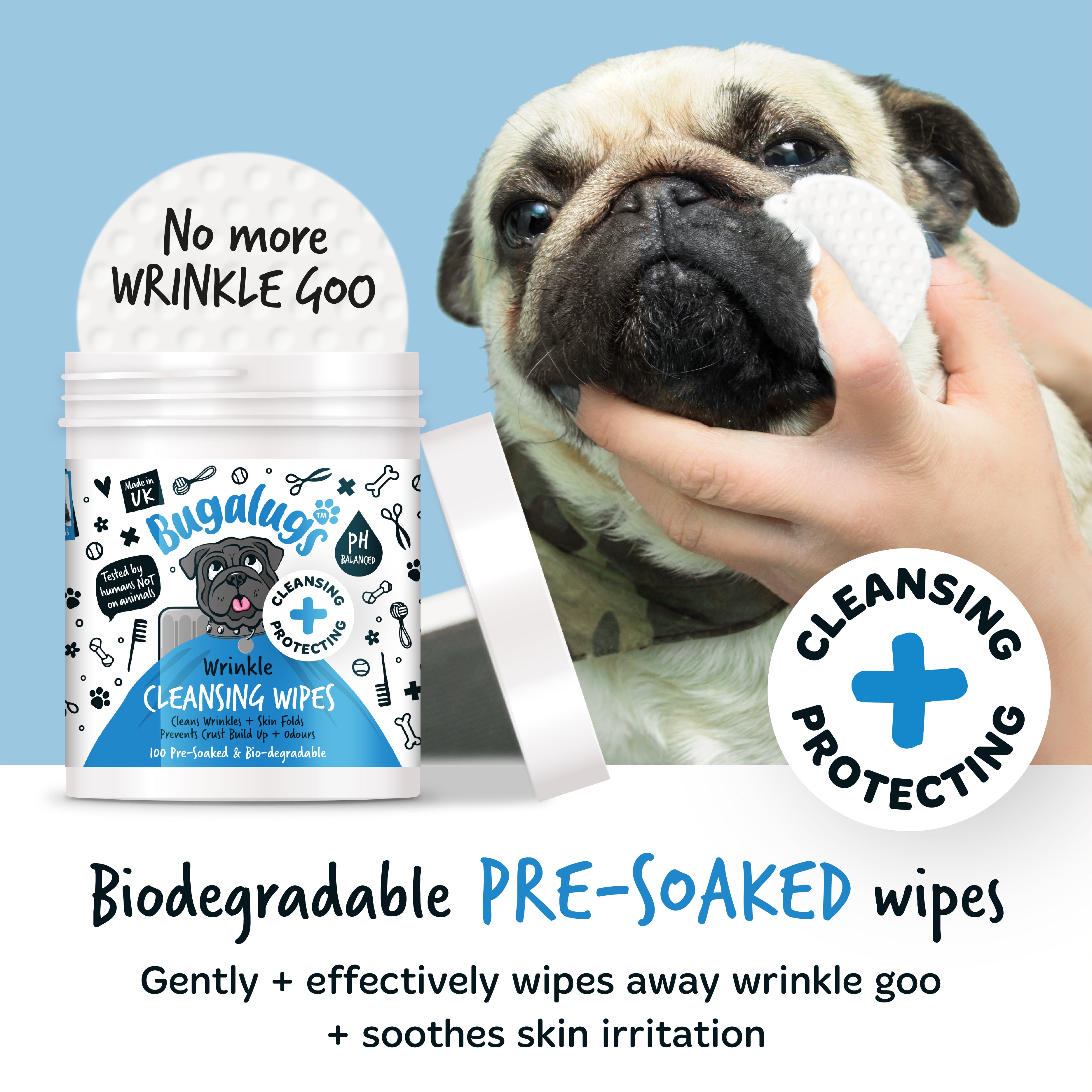 Bugalugs - Wrinkle Wipe pads (100)