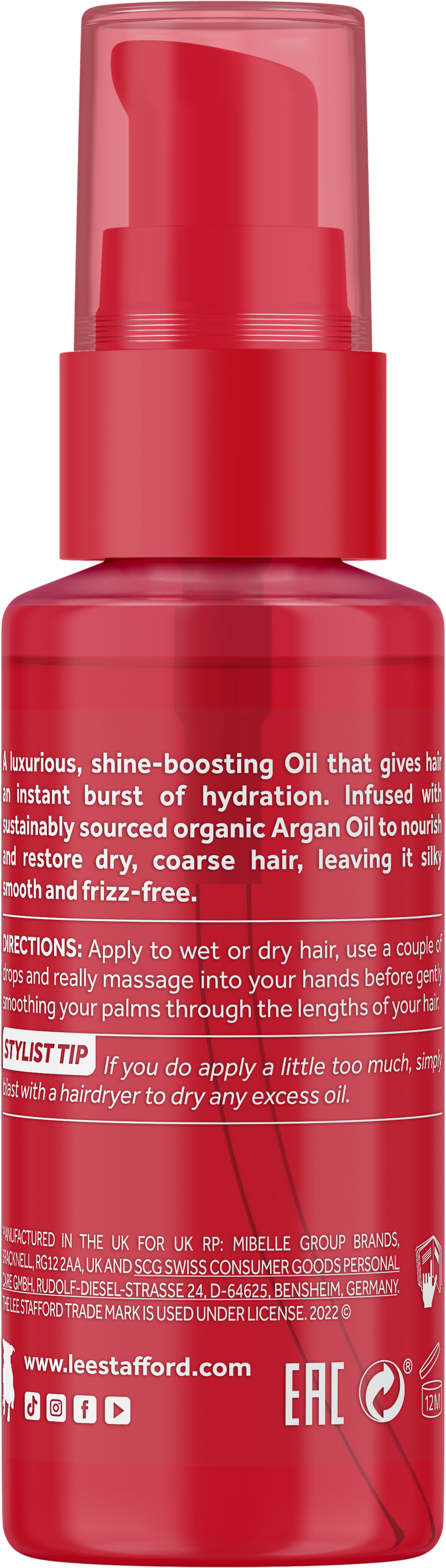 Lee Stafford - ArganOil Nourishing Miracle Oil - 50ml