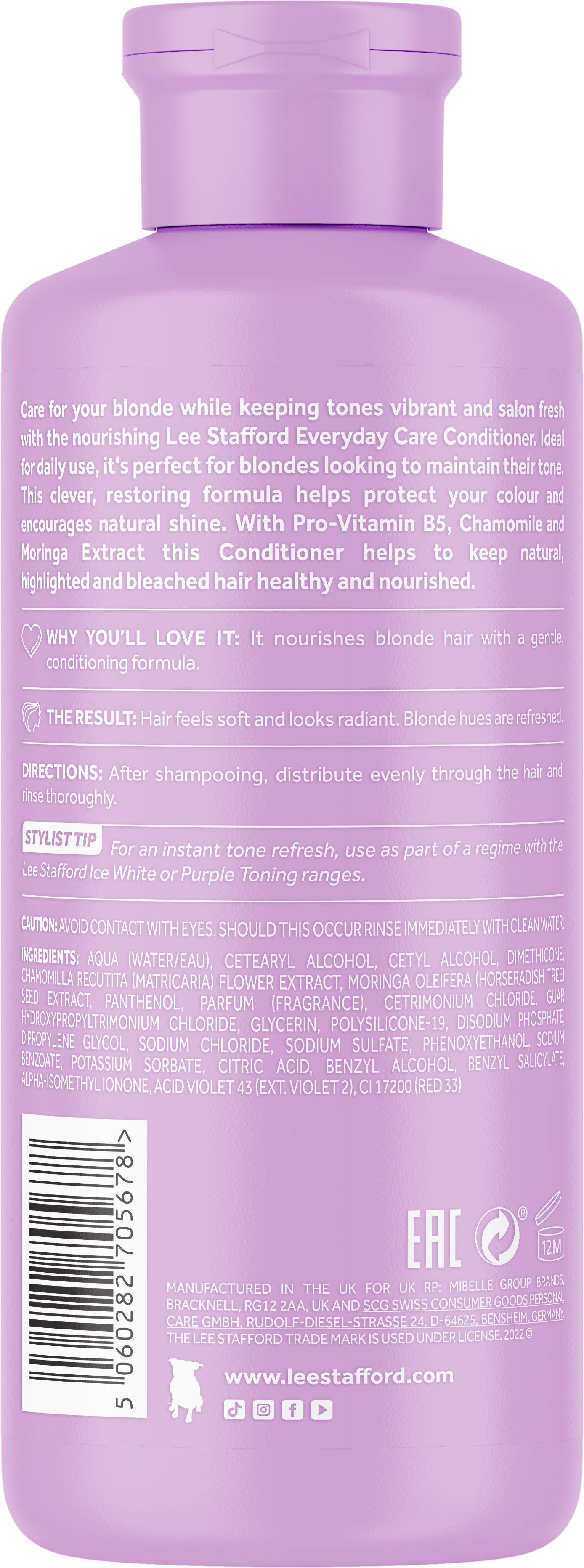 Lee Stafford - Bleach Blondes Everyday Care Conditioner - 250ml