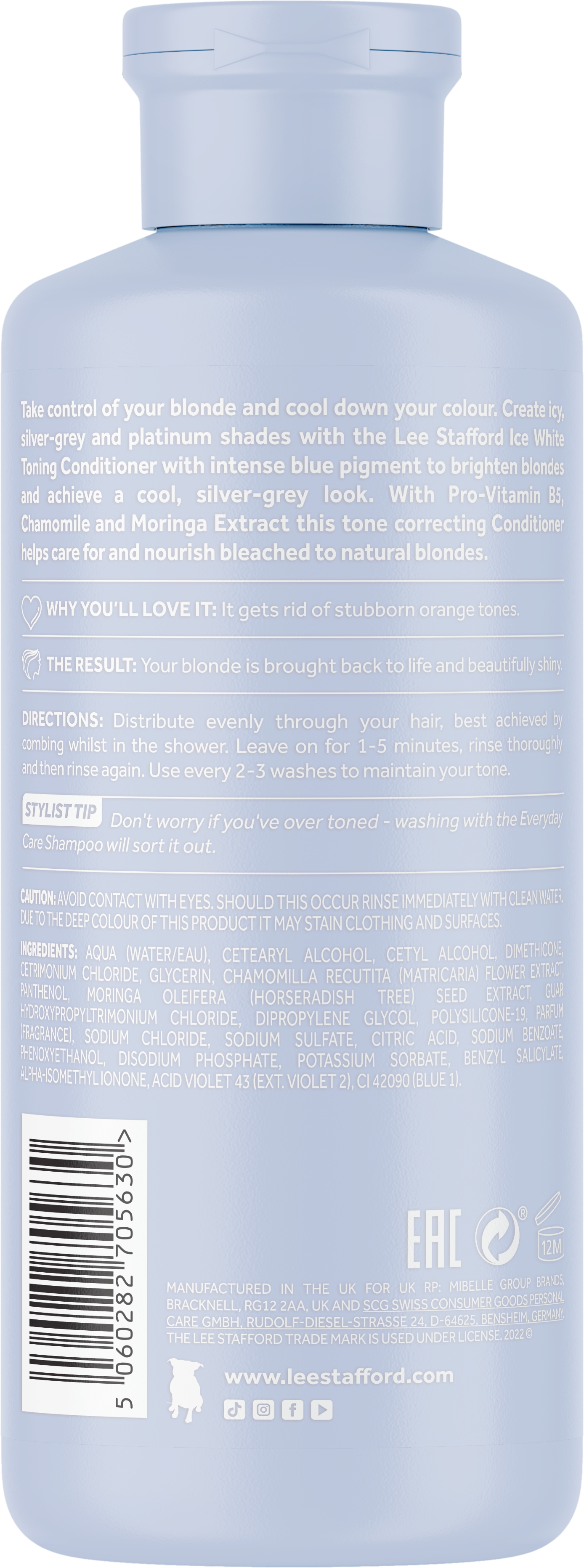 Lee Stafford - Bleach Blondes Ice White Toning Conditioner - 250ml