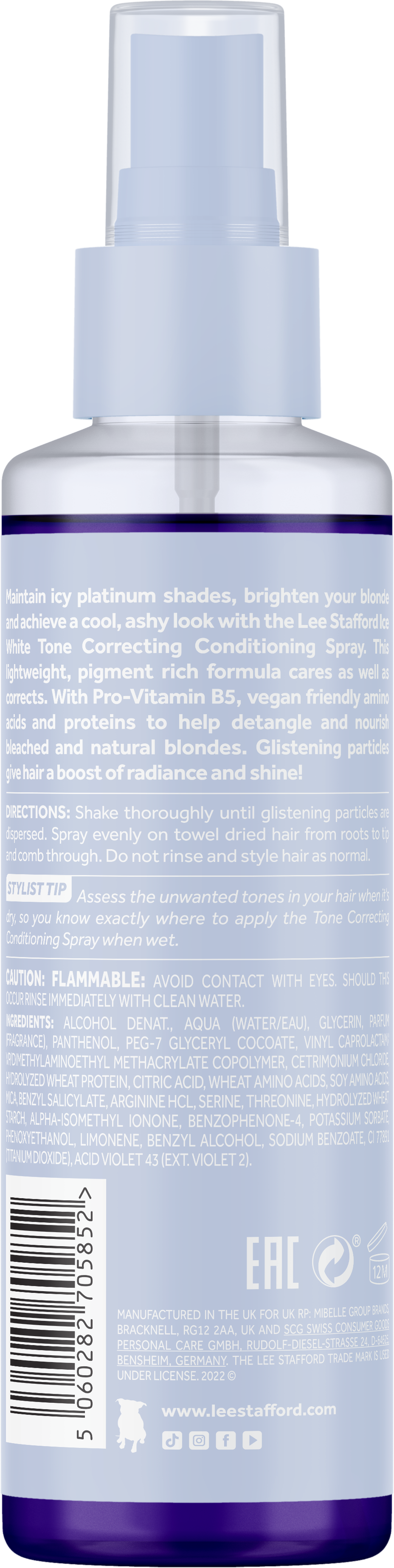 Lee Stafford - Bleach Blondes Ice White Toning Spray - 150ml