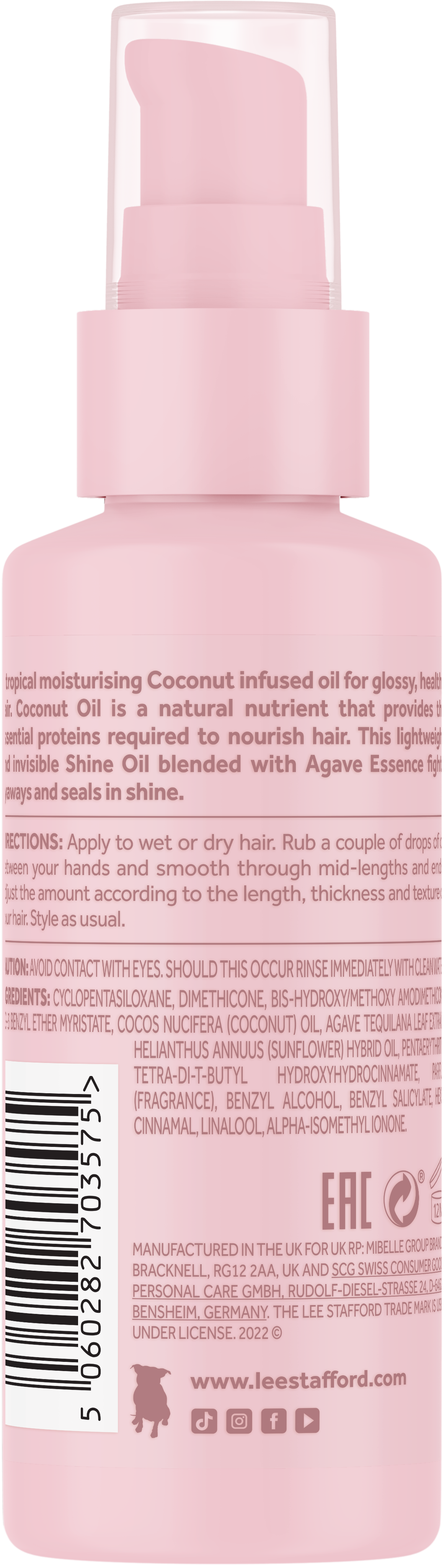 Lee Stafford - CoCo LoCo & Agave Hair Oil - 75ml