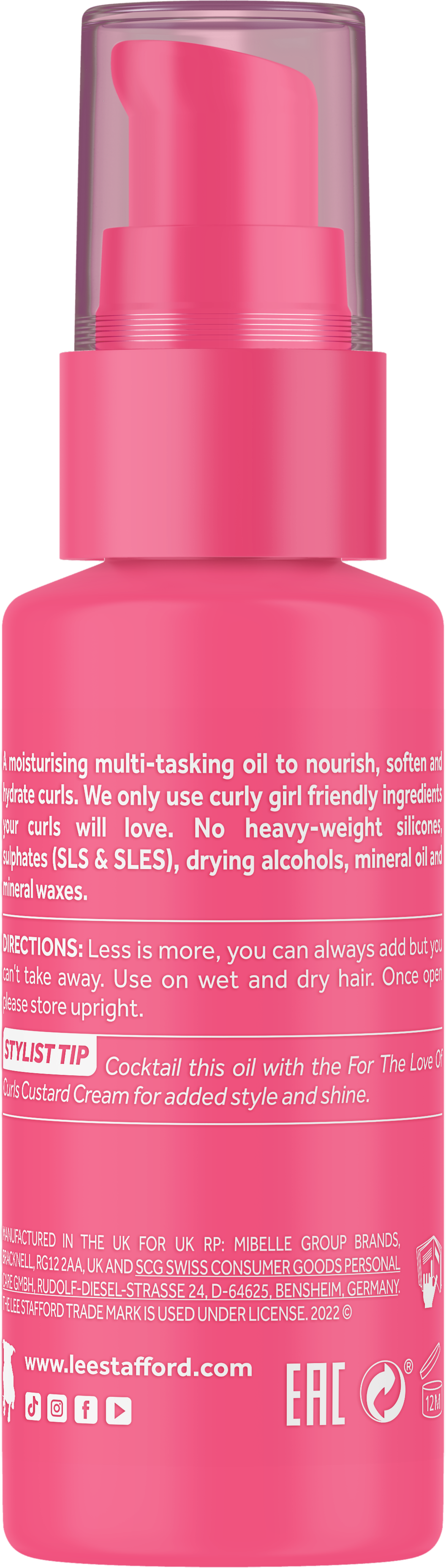 Lee Stafford - FTLOC Frizz Taming Shine Oil - 50ml