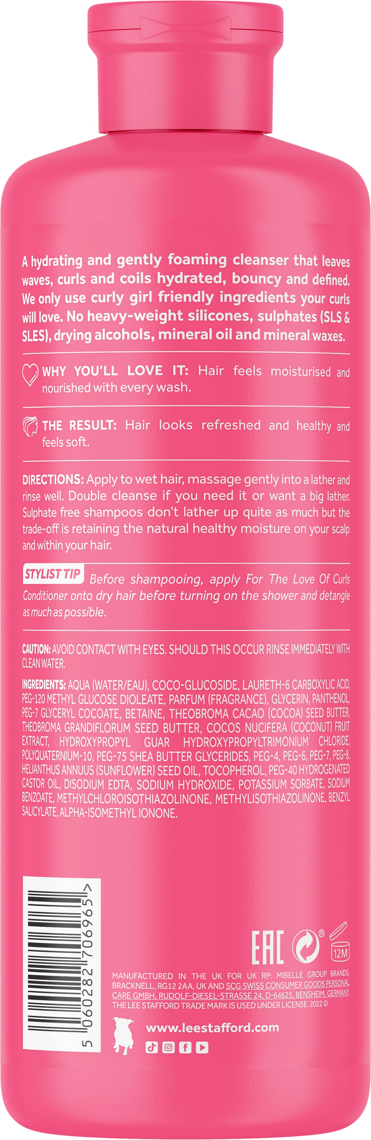 Lee Stafford - FTLOC Shampoo - 500ml