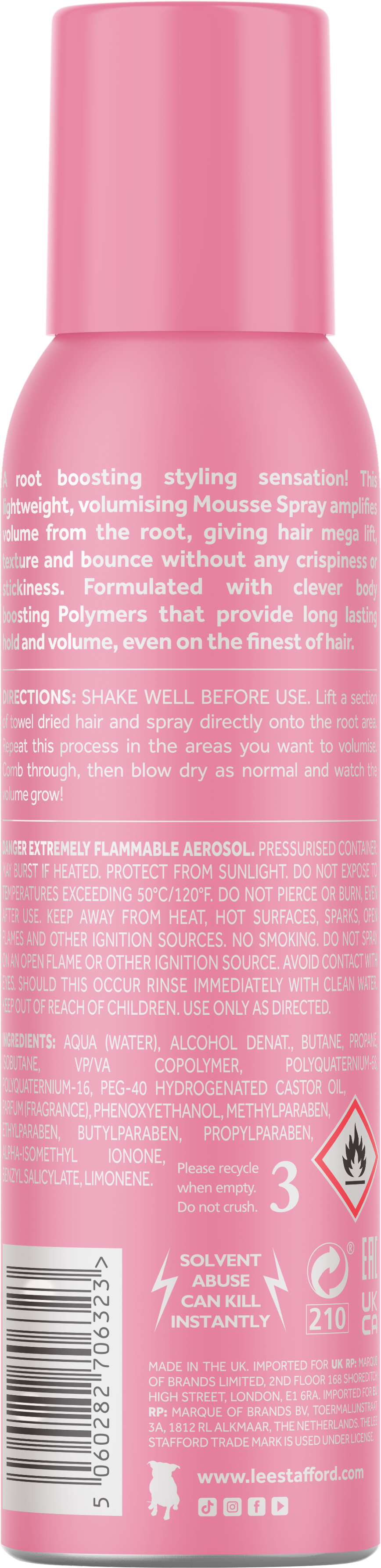 Lee Stafford - Plump Up The Volume Mousse - 150ml