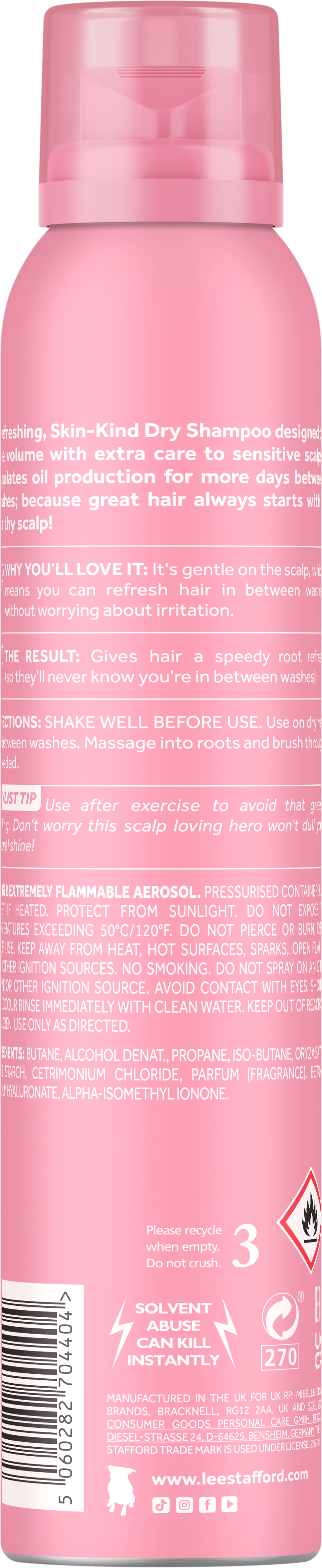 Lee Stafford - Scalp Love Skin-Kind Dry Shampoo - 200ml