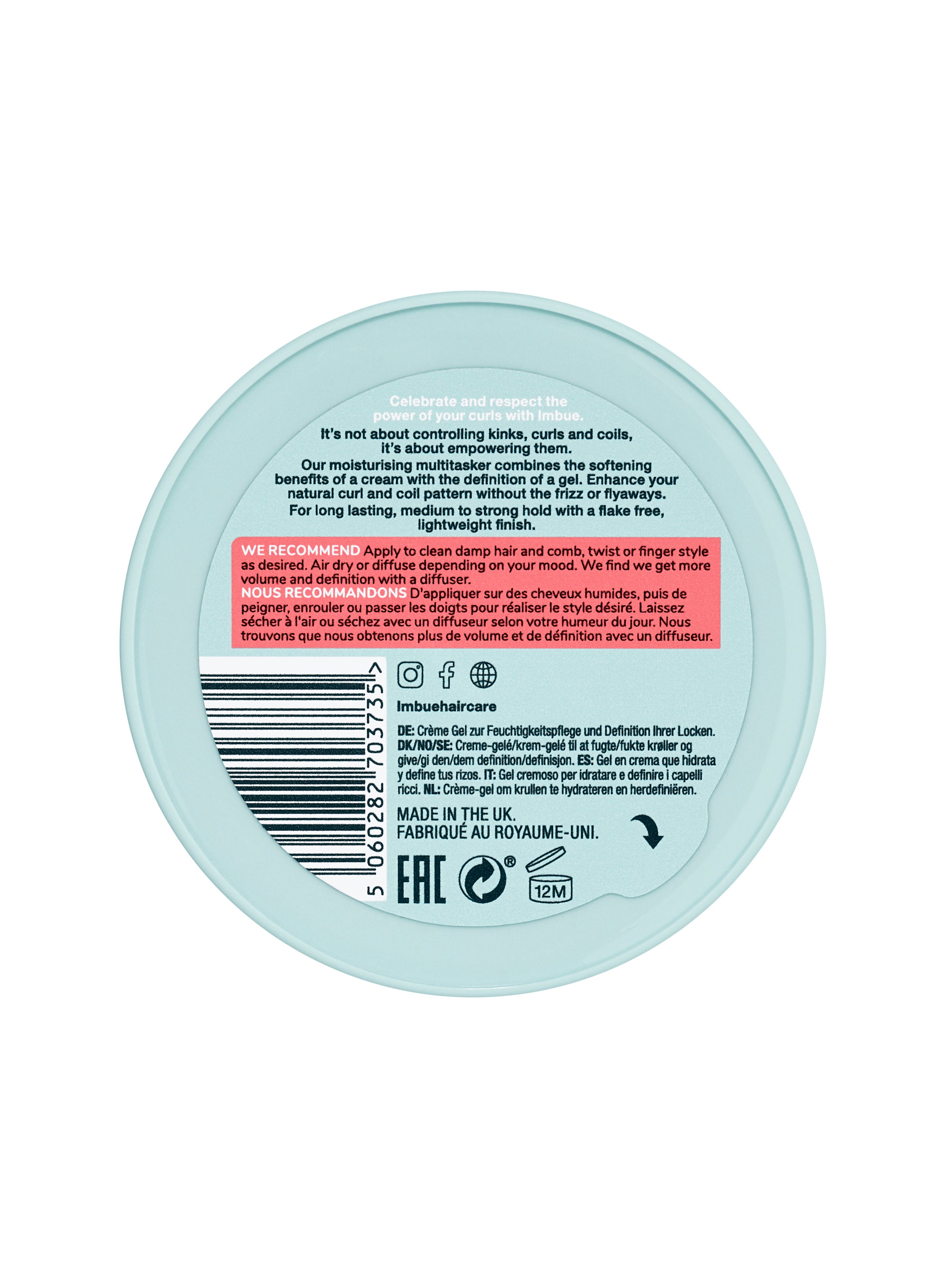 Imbue - Curl Empowering Crème Gel - 200ml