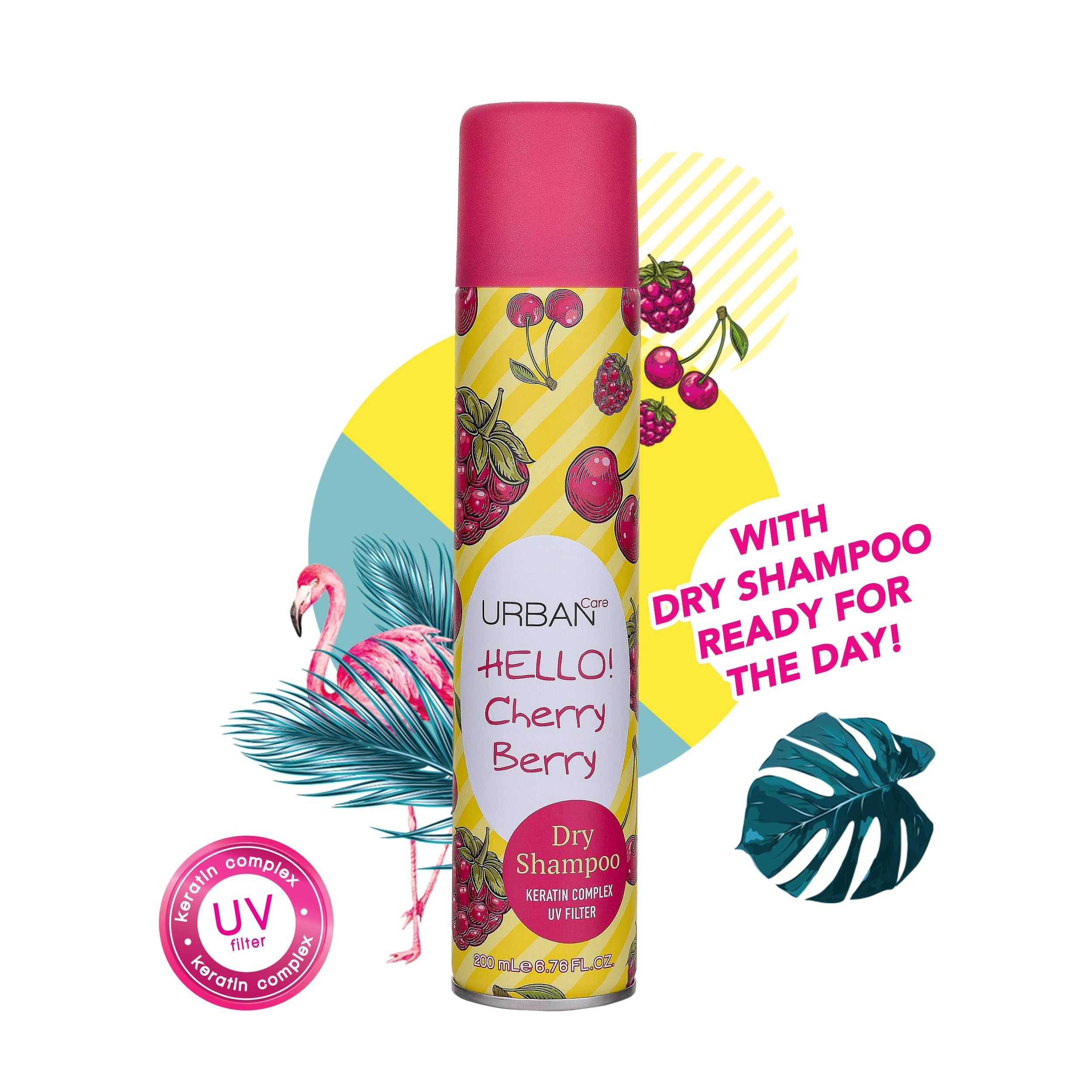 Urban Care - DRY SHAMPOO-HELLO CHERRY BERRY - 200 ml