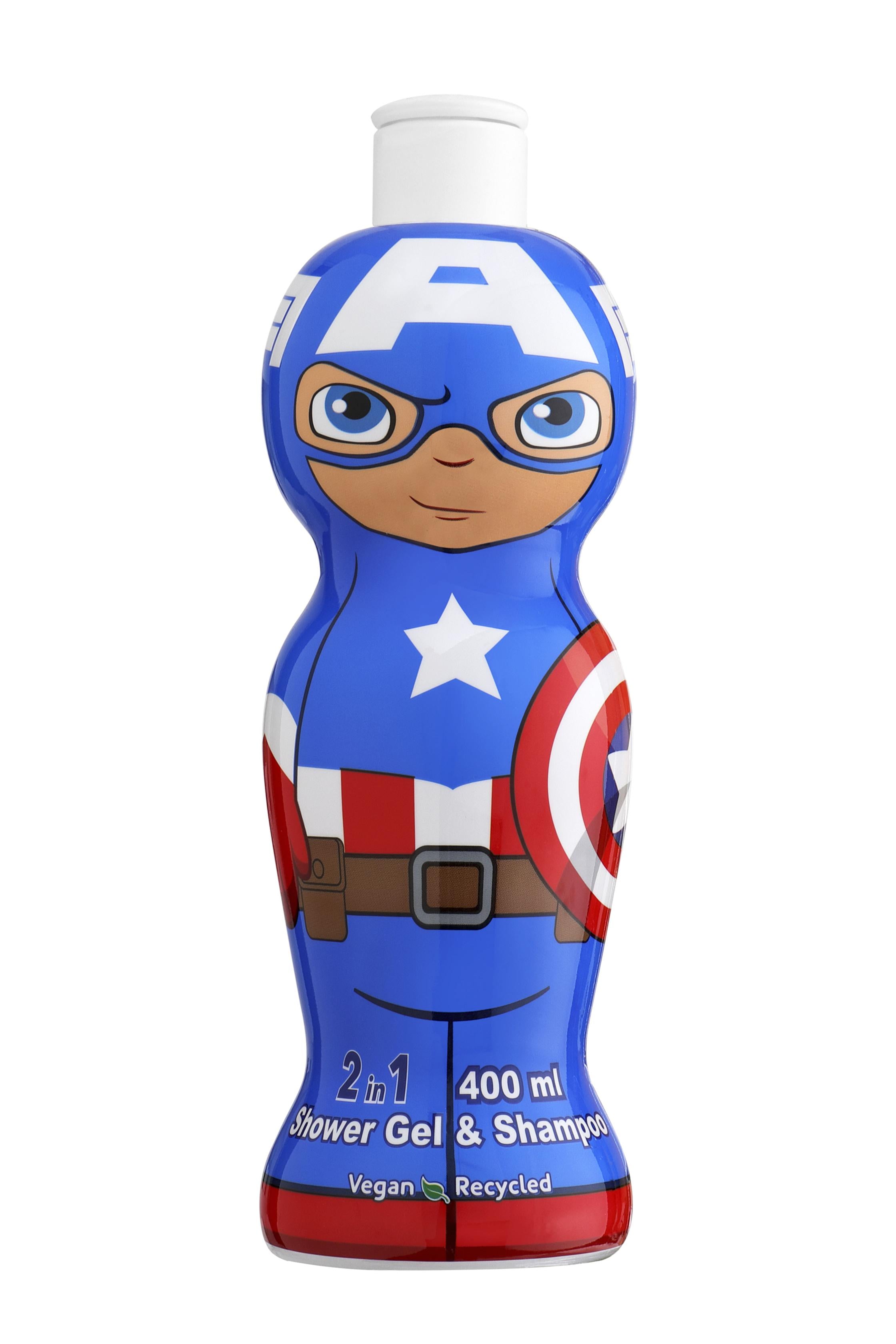 Disney - Captain America Figure 1D Shower gel & Shampoo 2in1 - 400 ml