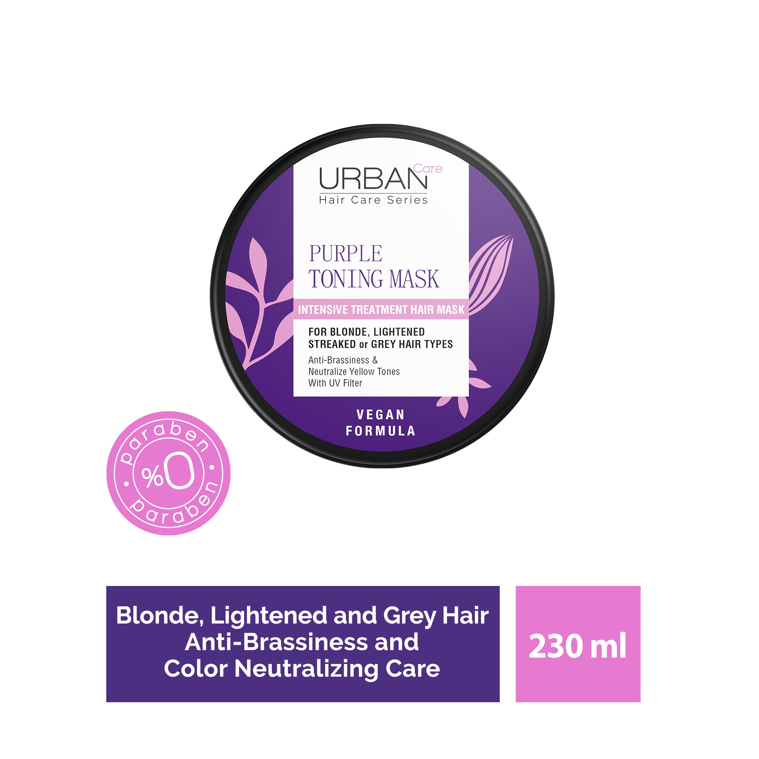 Urban Care - PURPLE INTENSIVE HAIR CARE MASK - 230 ml