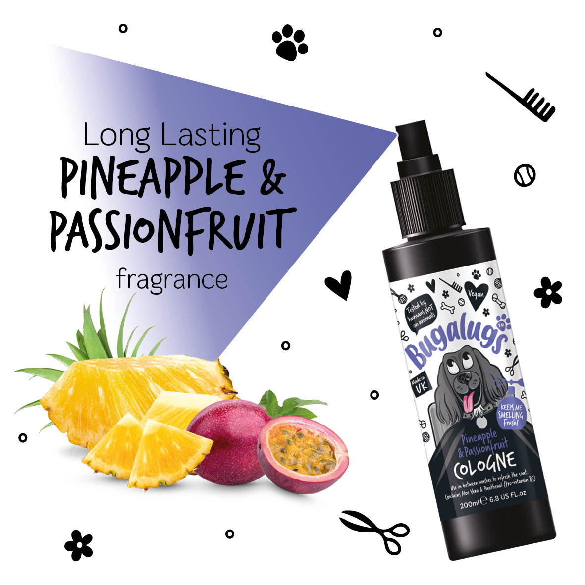 Bugalugs - DOG COLOGNE (Pineapple & Passionfruit)