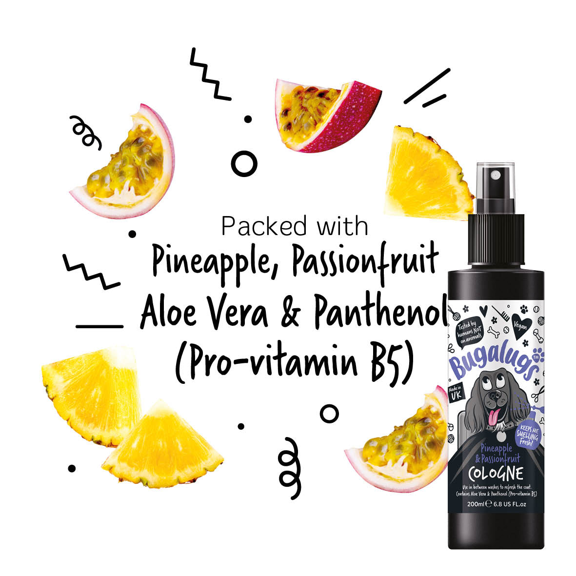 Bugalugs - DOG COLOGNE (Pineapple & Passionfruit)