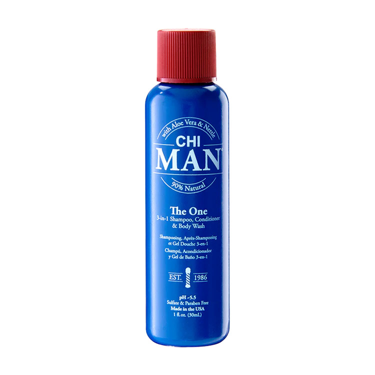 CHI - MAN The One - 3 in 1 Shampoo, Conditioner & Body Wash - 30 ml