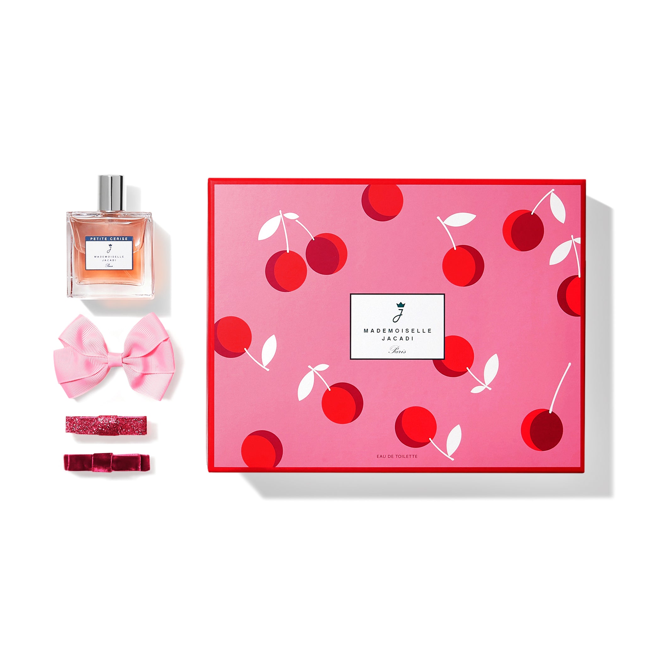 Jacadi Care - Mademoiselle Petite Cérise Set (EDT 100 ml + Hair Clips)