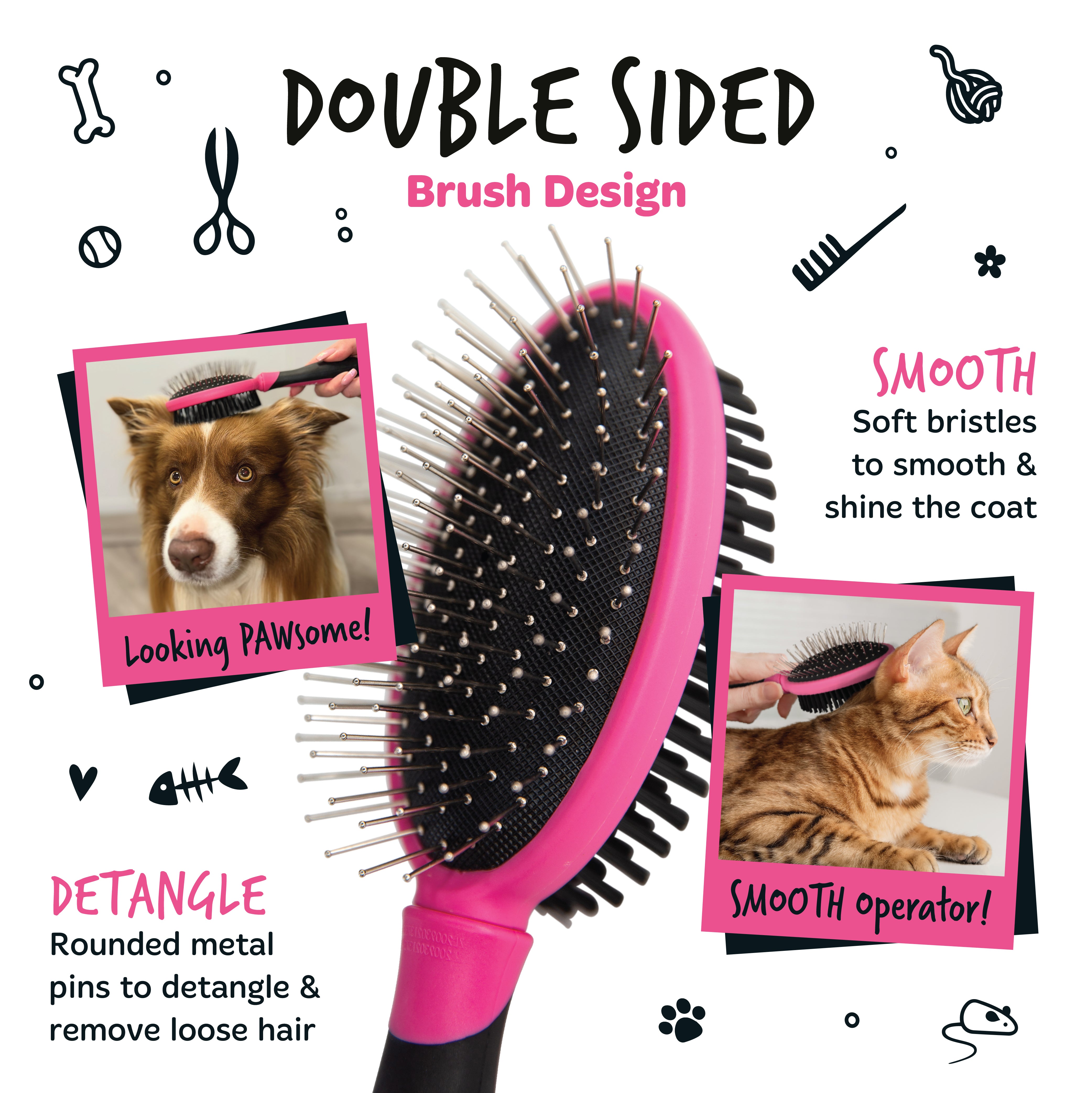 Bugalugs - 2 IN 1 DOUBLE ENDED BRUSH