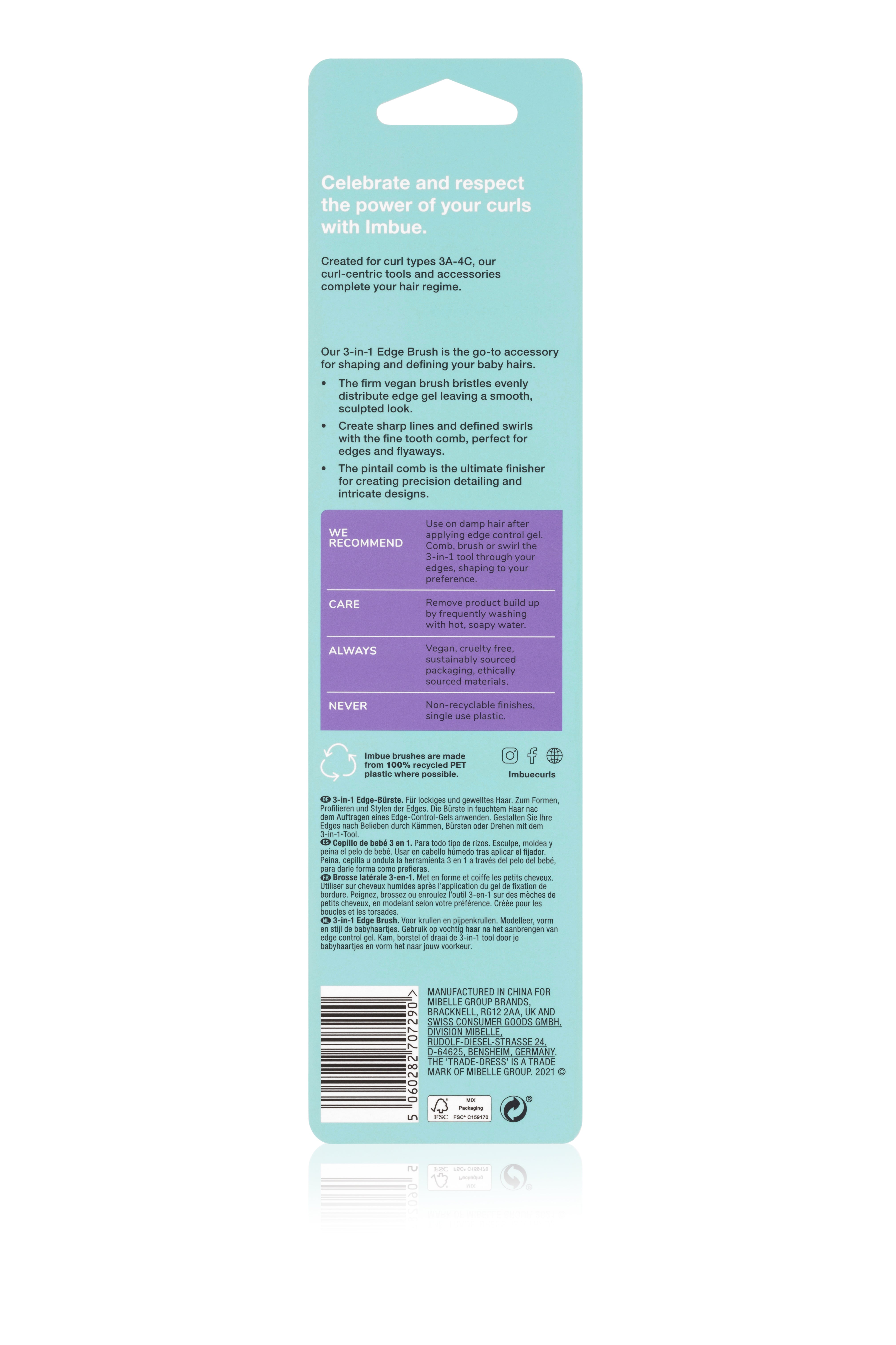 Imbue - 3-in-1 Edge Comb