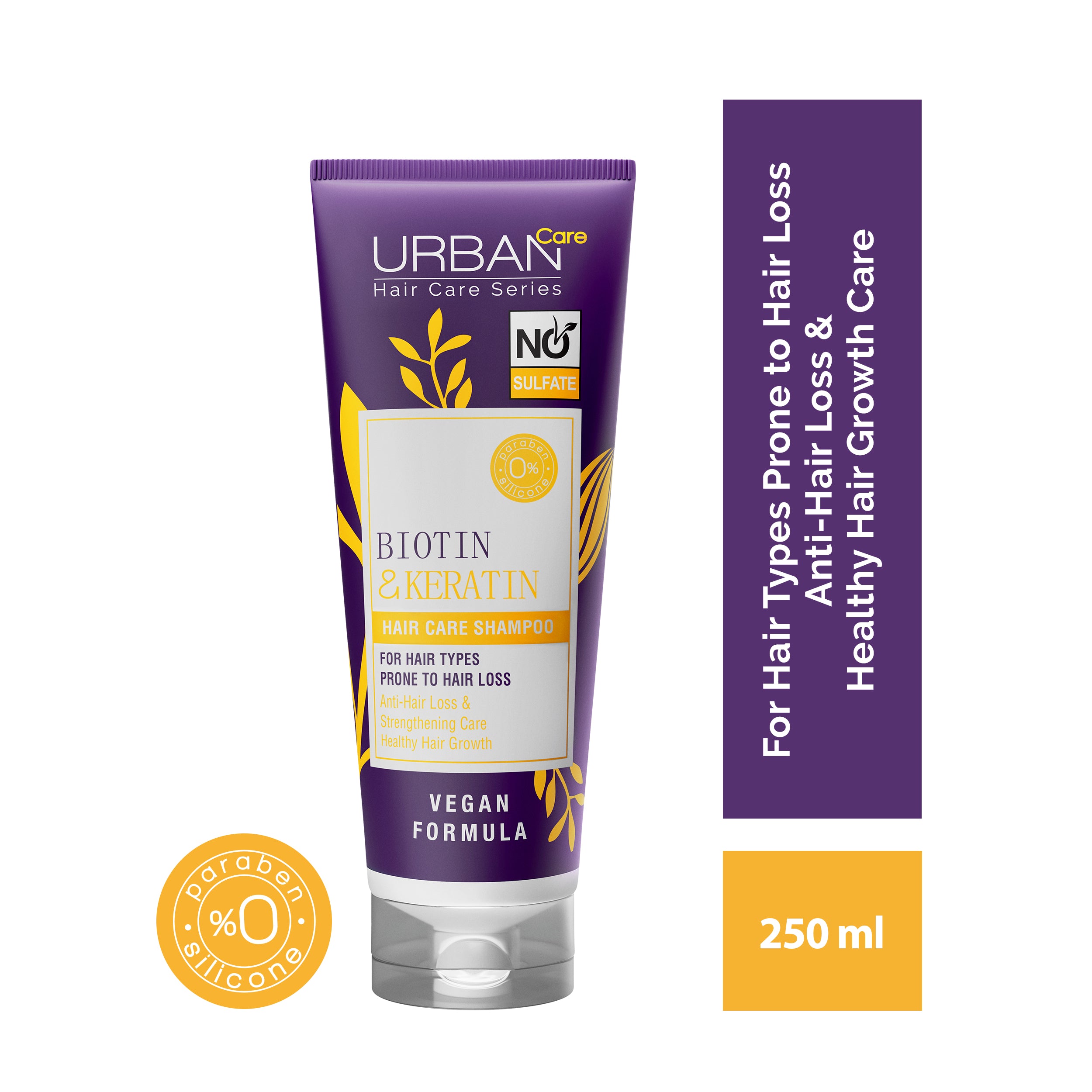Urban Care - BIOTIN & KERATIN SHAMPOO-nosulfate - 250 ml