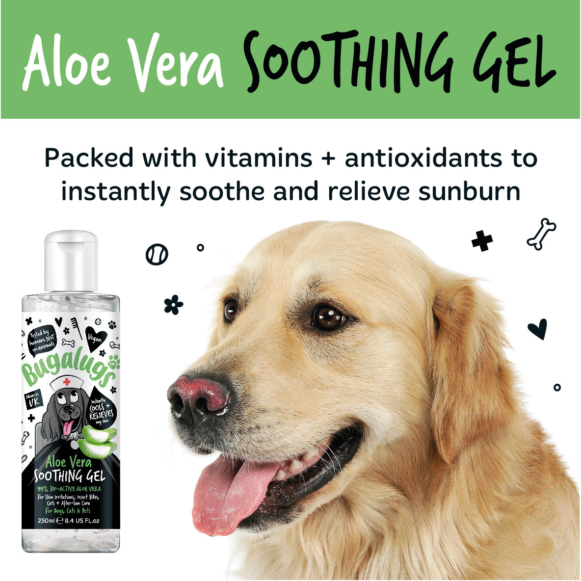 Bugalugs - ALOE VERA SOOTHING GEL (Dogs & Cats)