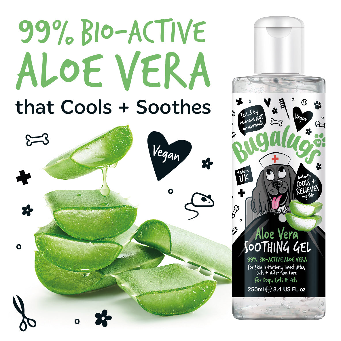Bugalugs - ALOE VERA SOOTHING GEL (Dogs & Cats)