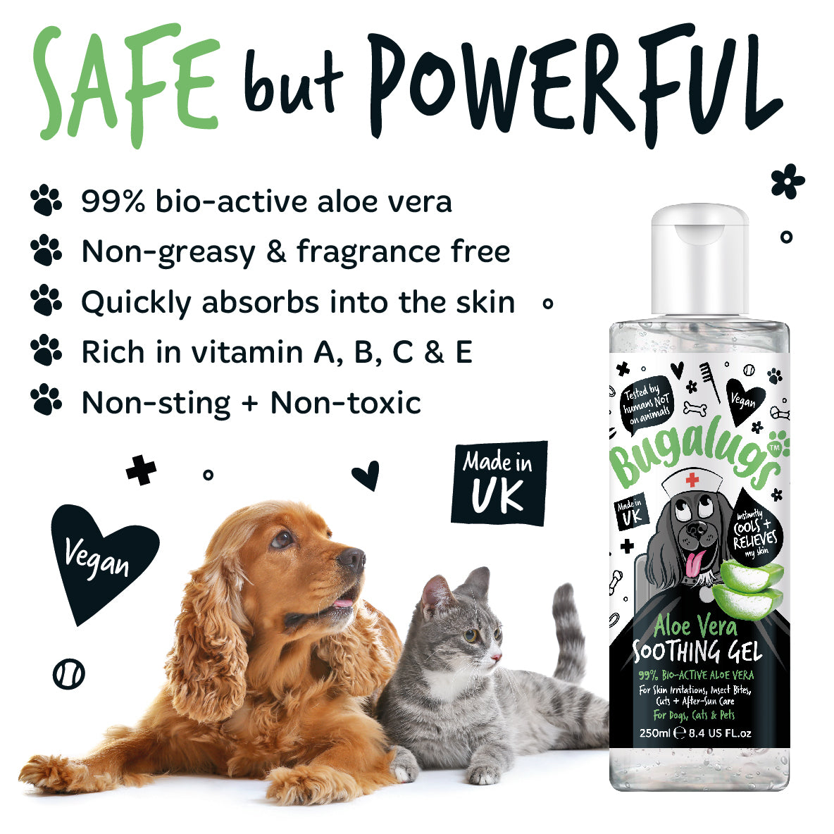 Bugalugs - ALOE VERA SOOTHING GEL (Dogs & Cats)