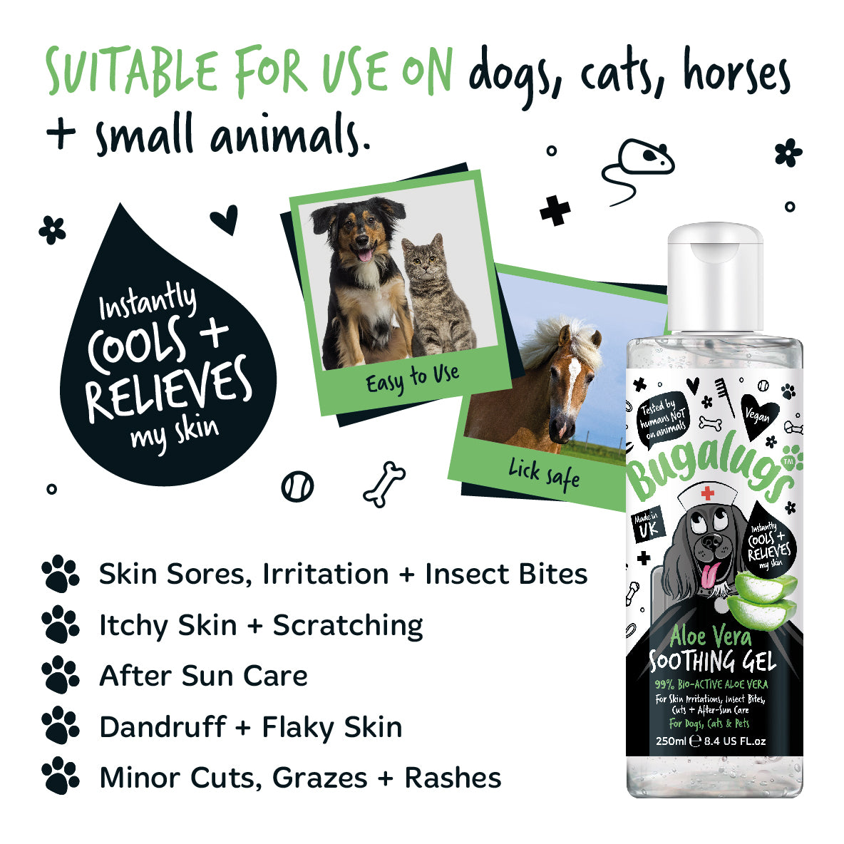 Bugalugs - ALOE VERA SOOTHING GEL (Dogs & Cats)