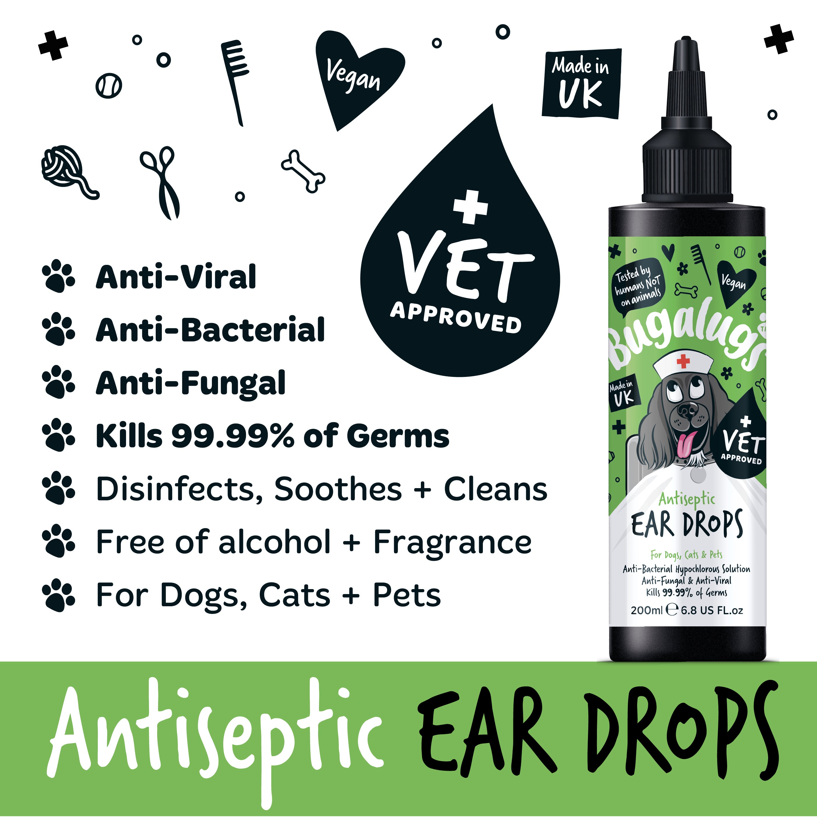 Bugalugs - Antiseptic Ear Drops
