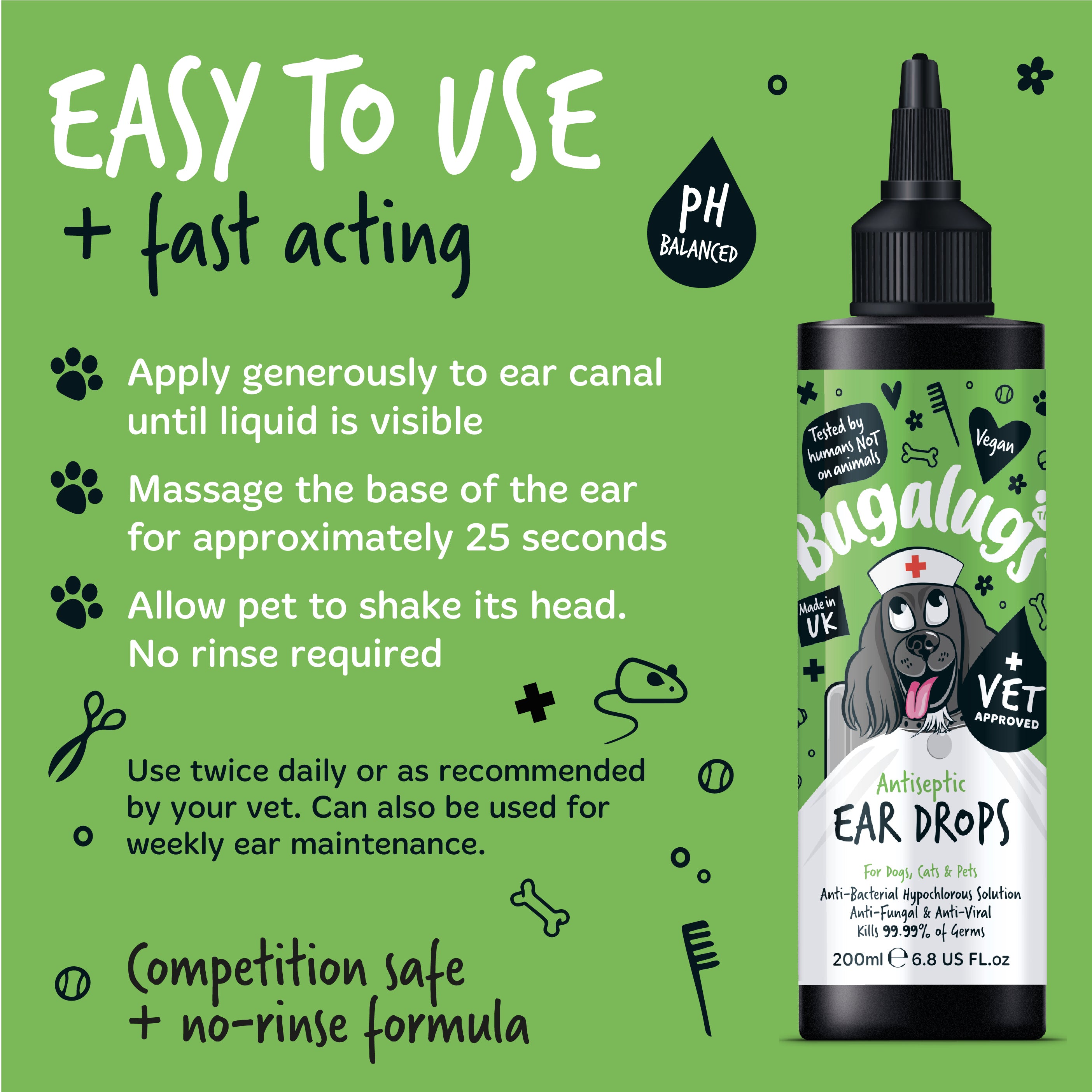Bugalugs - Antiseptic Ear Drops