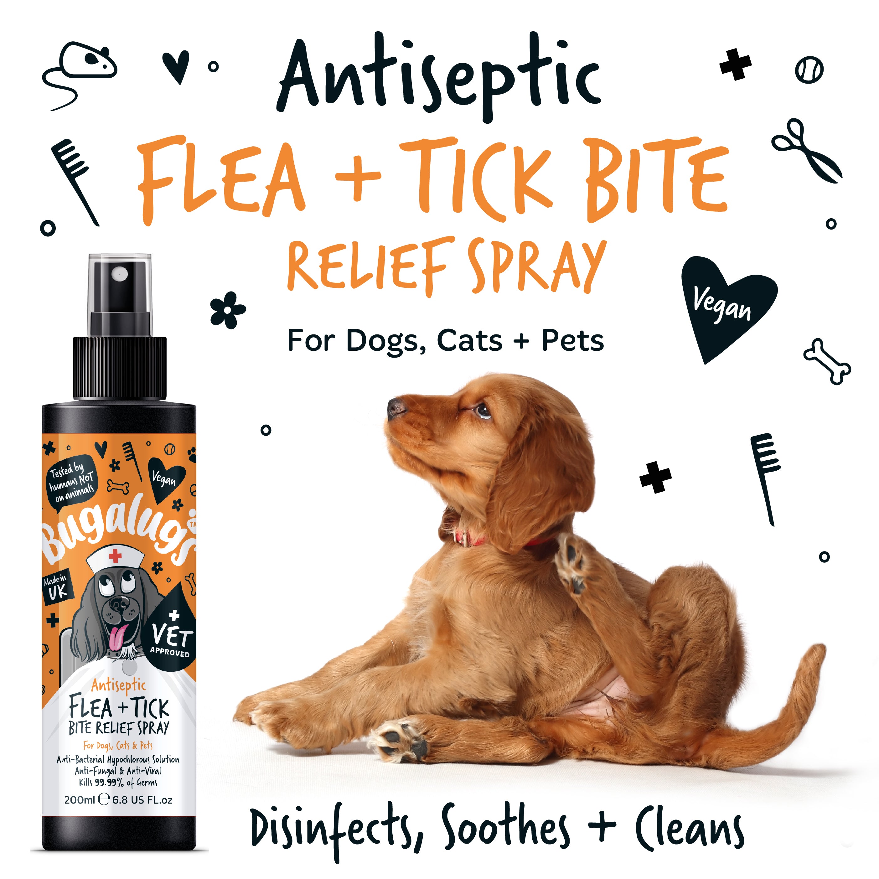 Bugalugs - Antiseptic Flea & Tick Bite Relief
