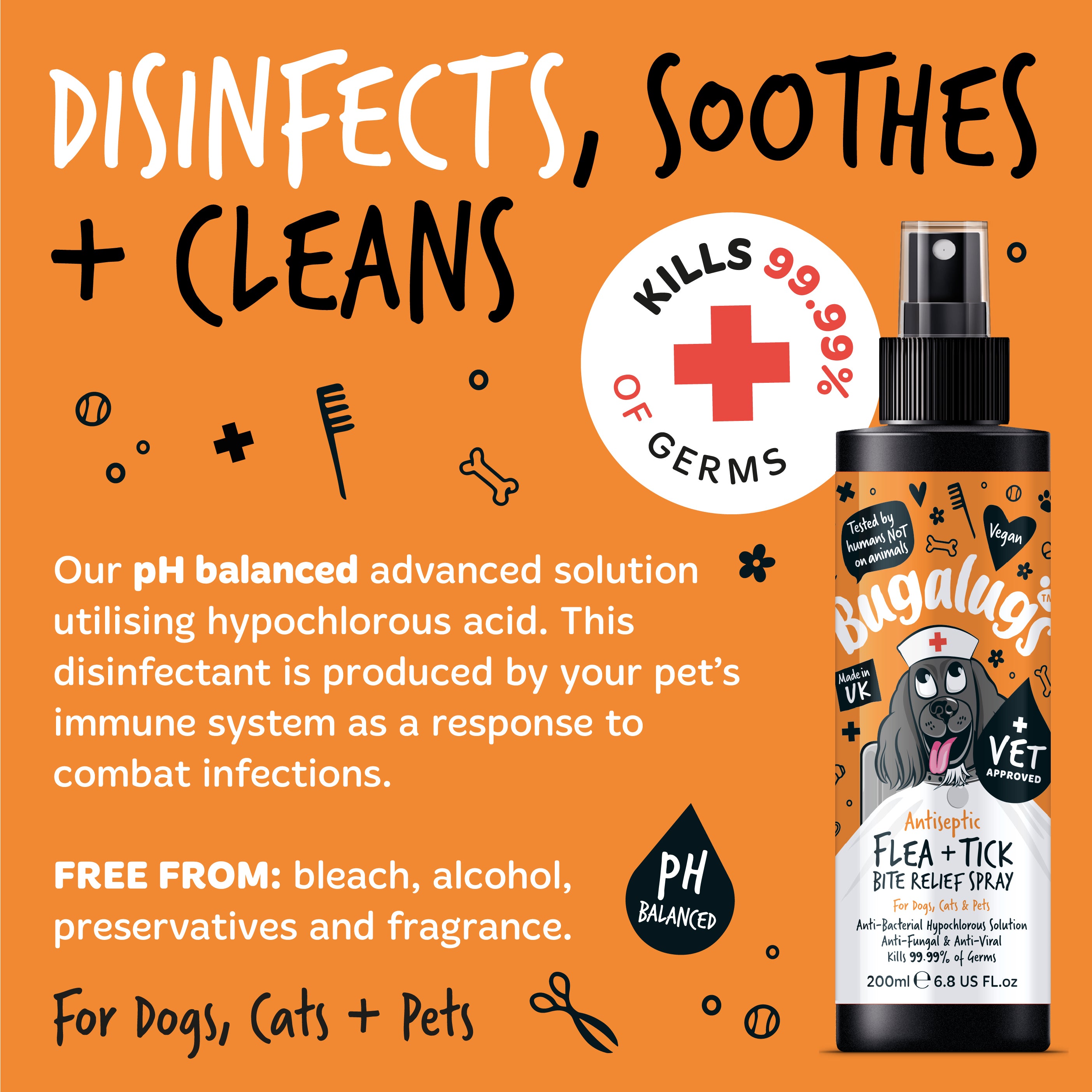 Bugalugs - Antiseptic Flea & Tick Bite Relief