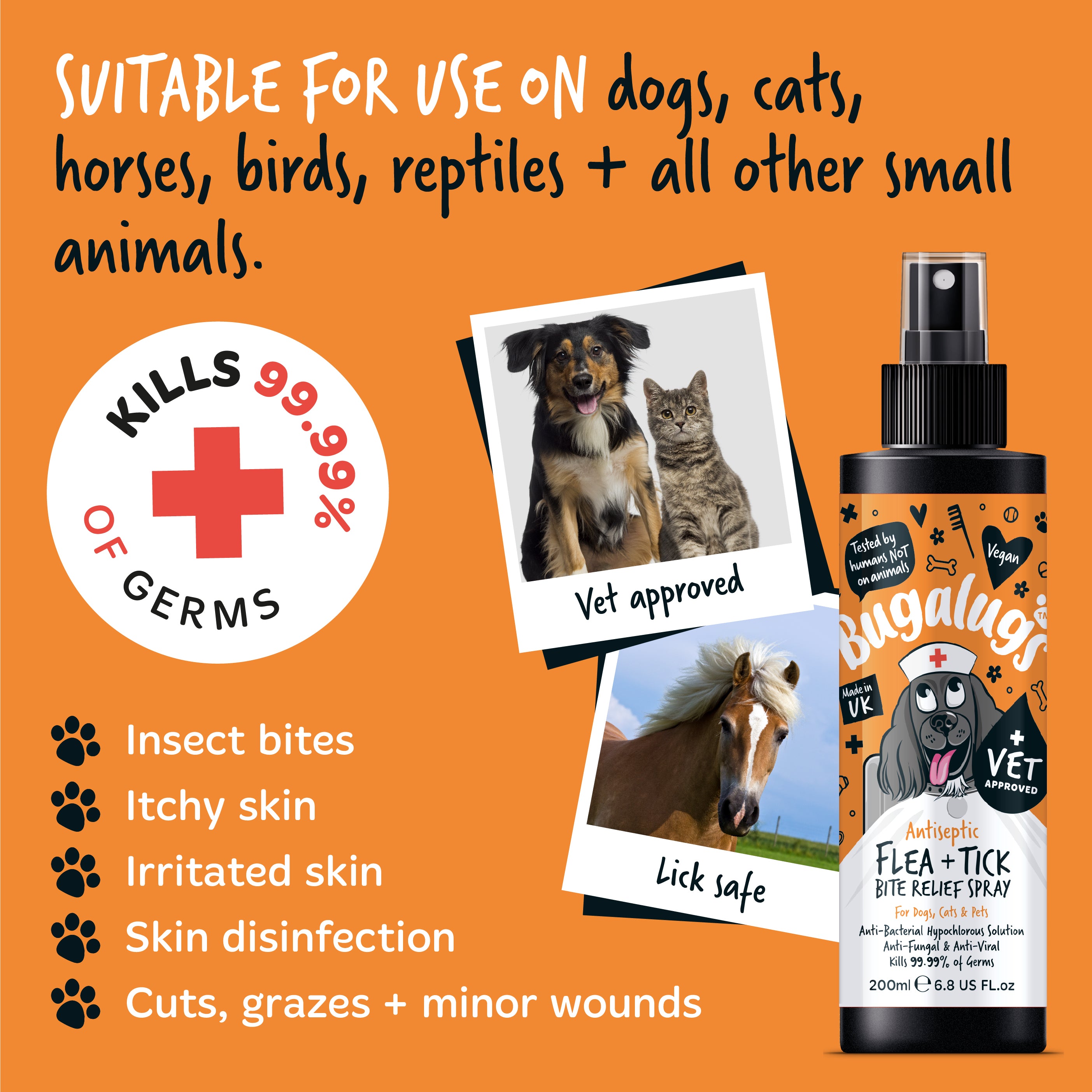 Bugalugs - Antiseptic Flea & Tick Bite Relief