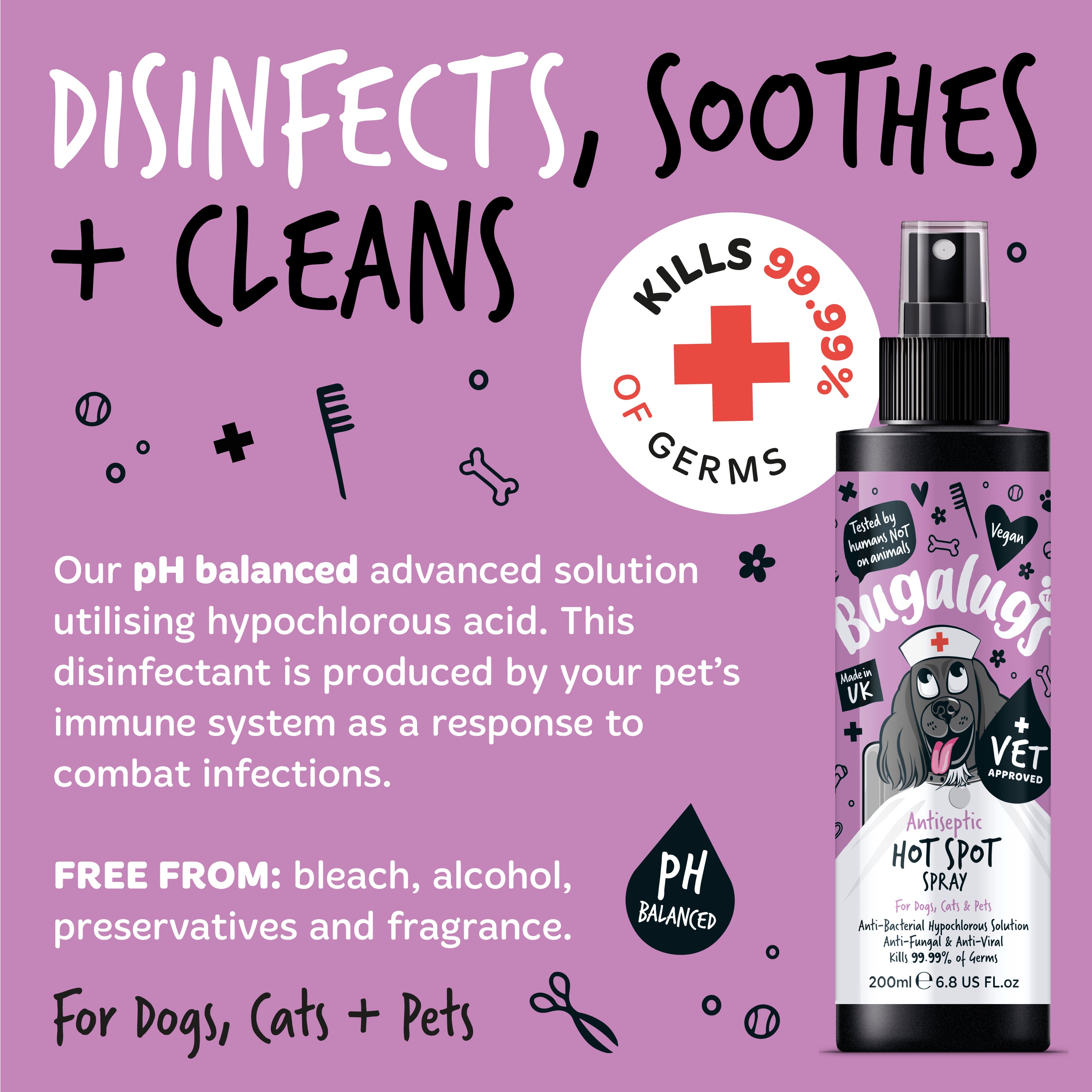 Bugalugs - Antiseptic Hot Spot Spray