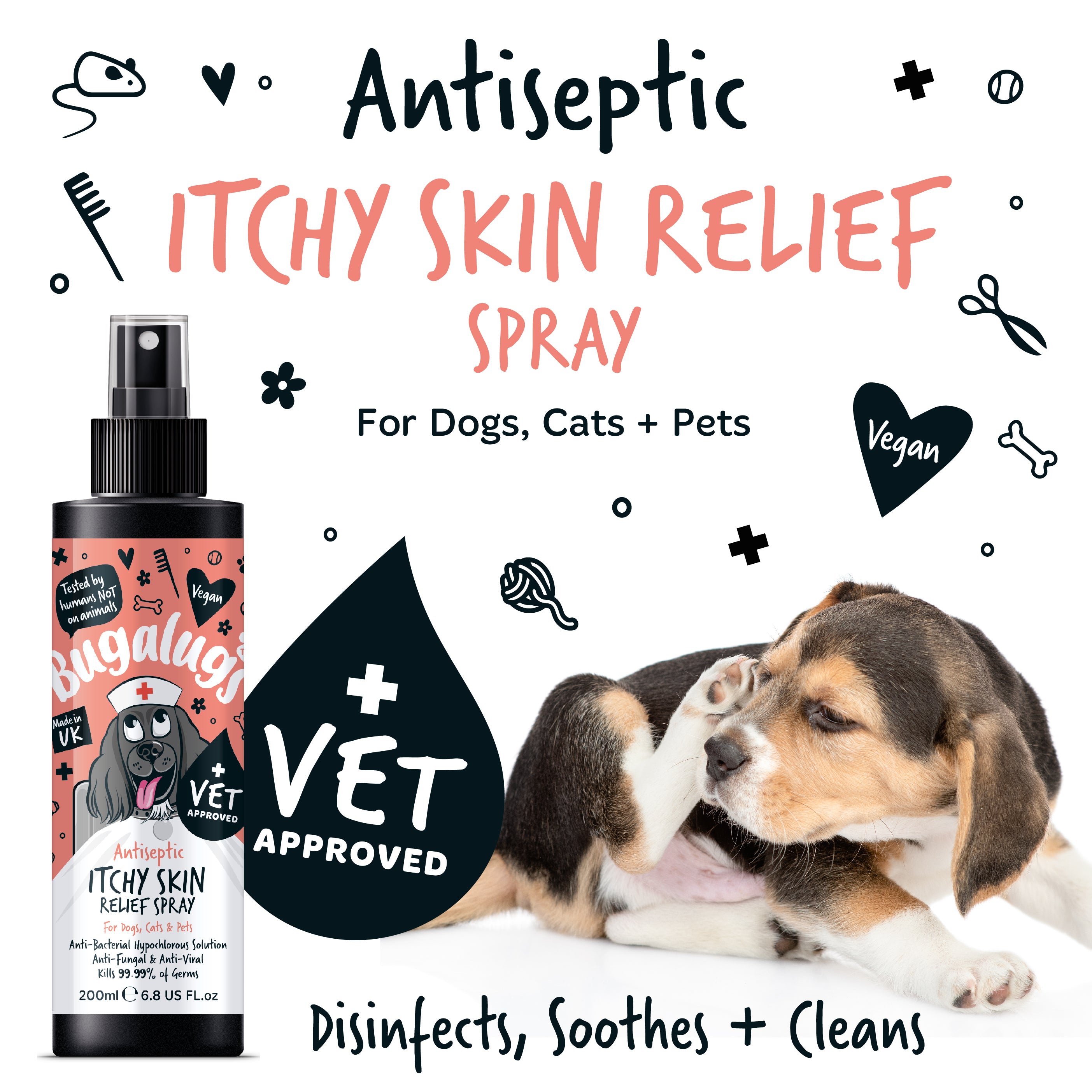 Bugalugs - Antiseptic Itchy Skin Relief Spray