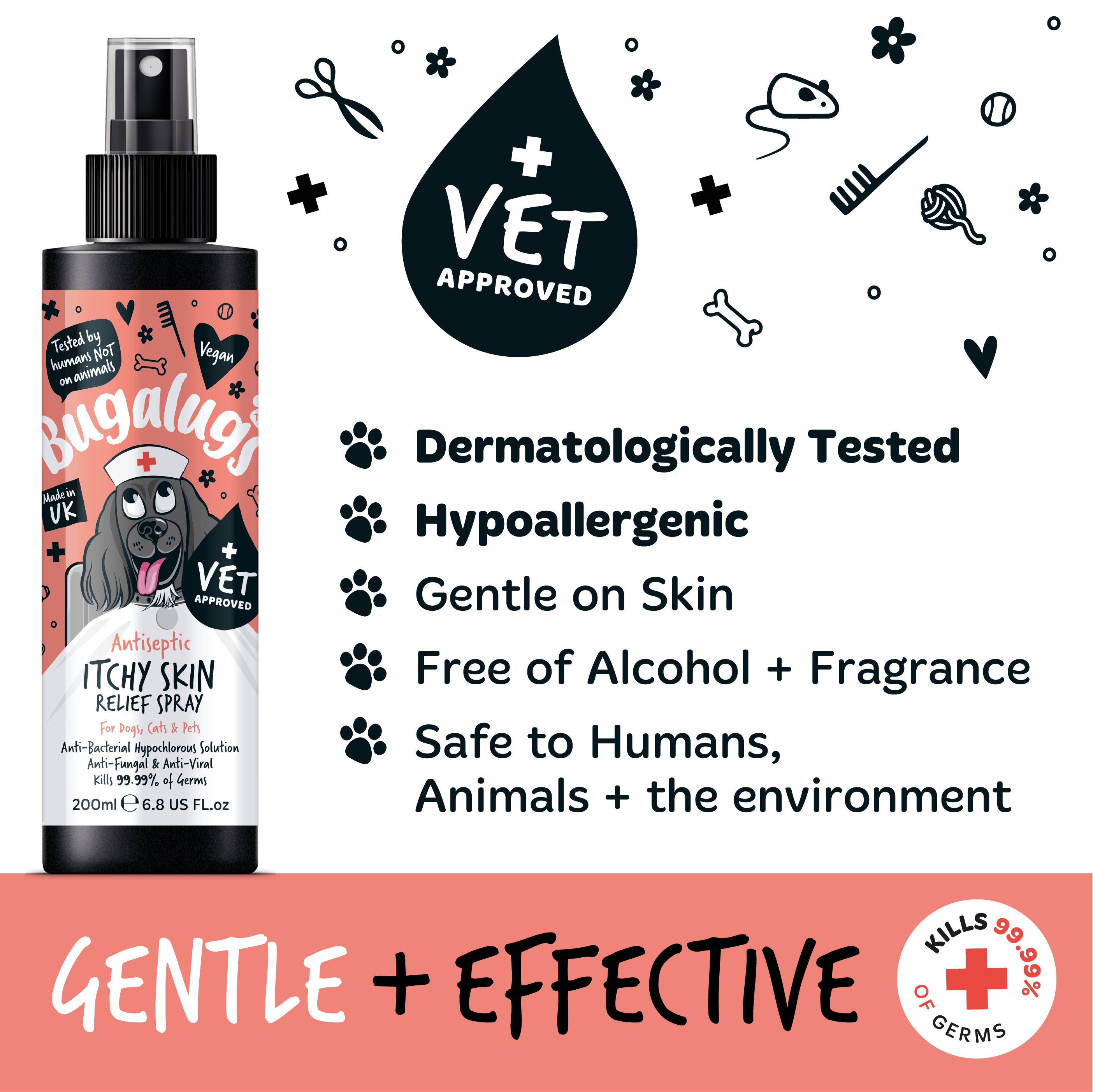 Bugalugs - Antiseptic Itchy Skin Relief Spray